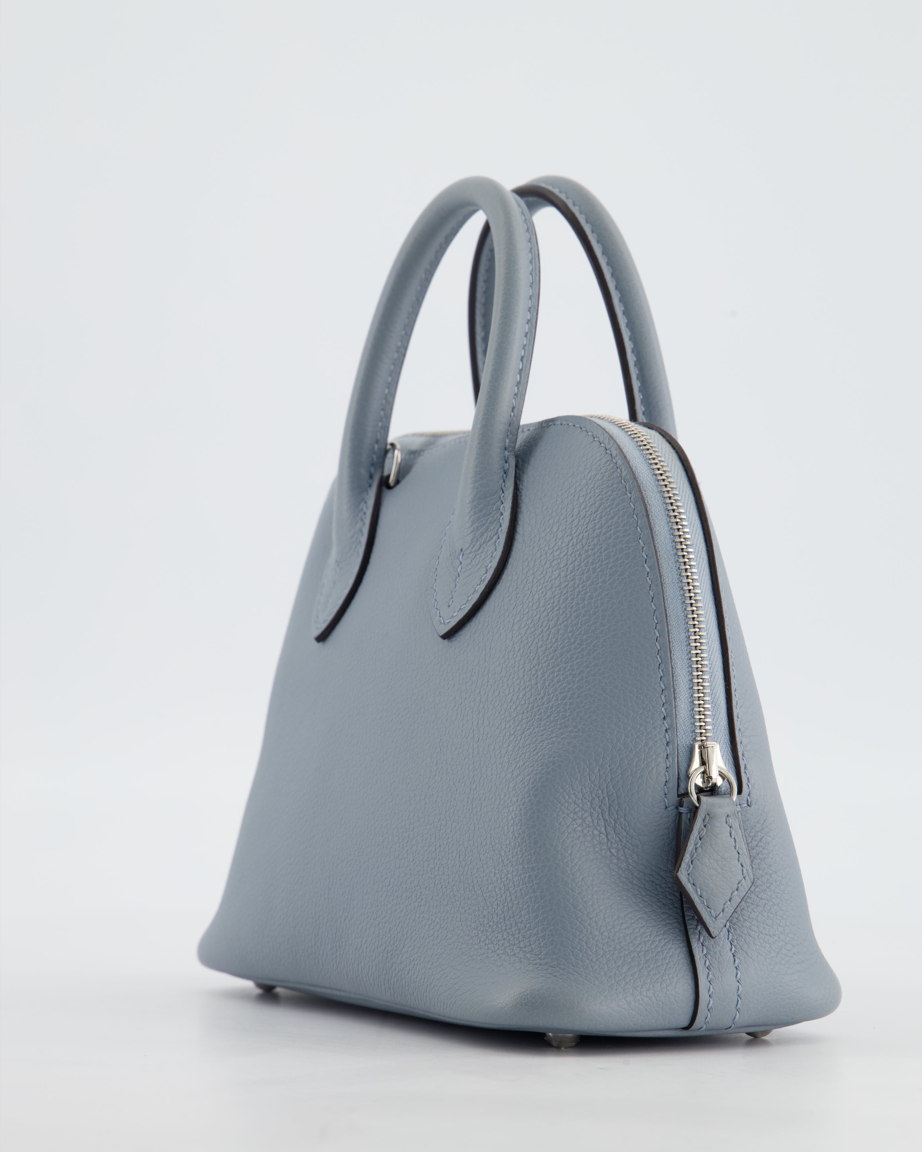 *HOT* Hermès Mini Bolide 1923 Bag in Gris Pantin Evercolour Leather with Palladium Hardware