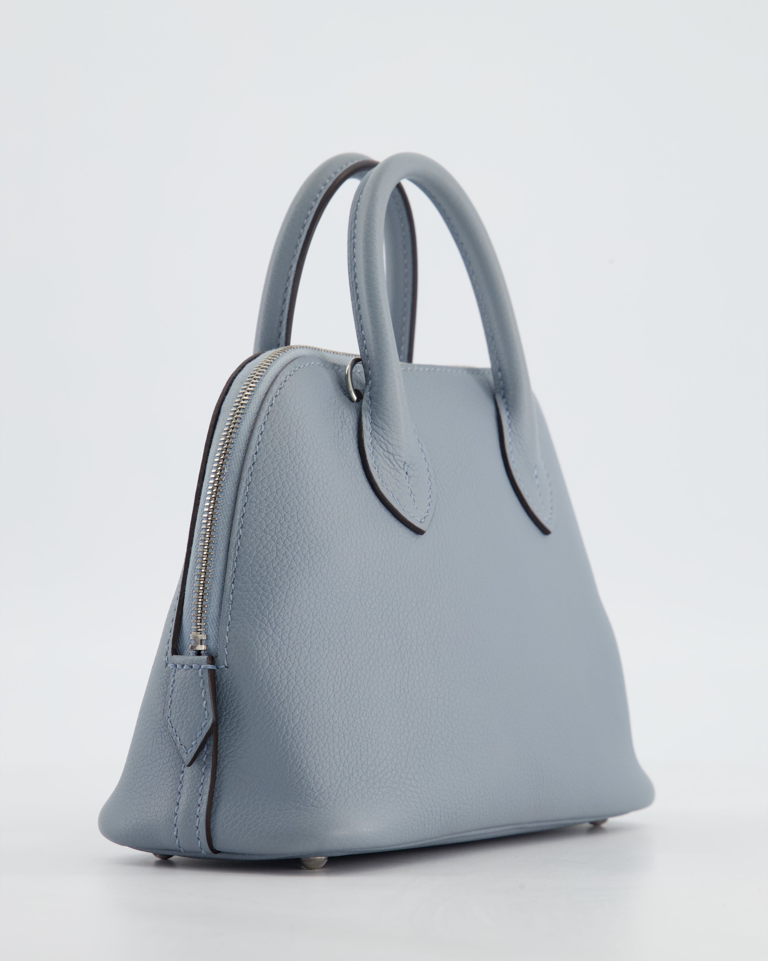 *HOT* Hermès Mini Bolide 1923 Bag in Gris Pantin Evercolour Leather with Palladium Hardware