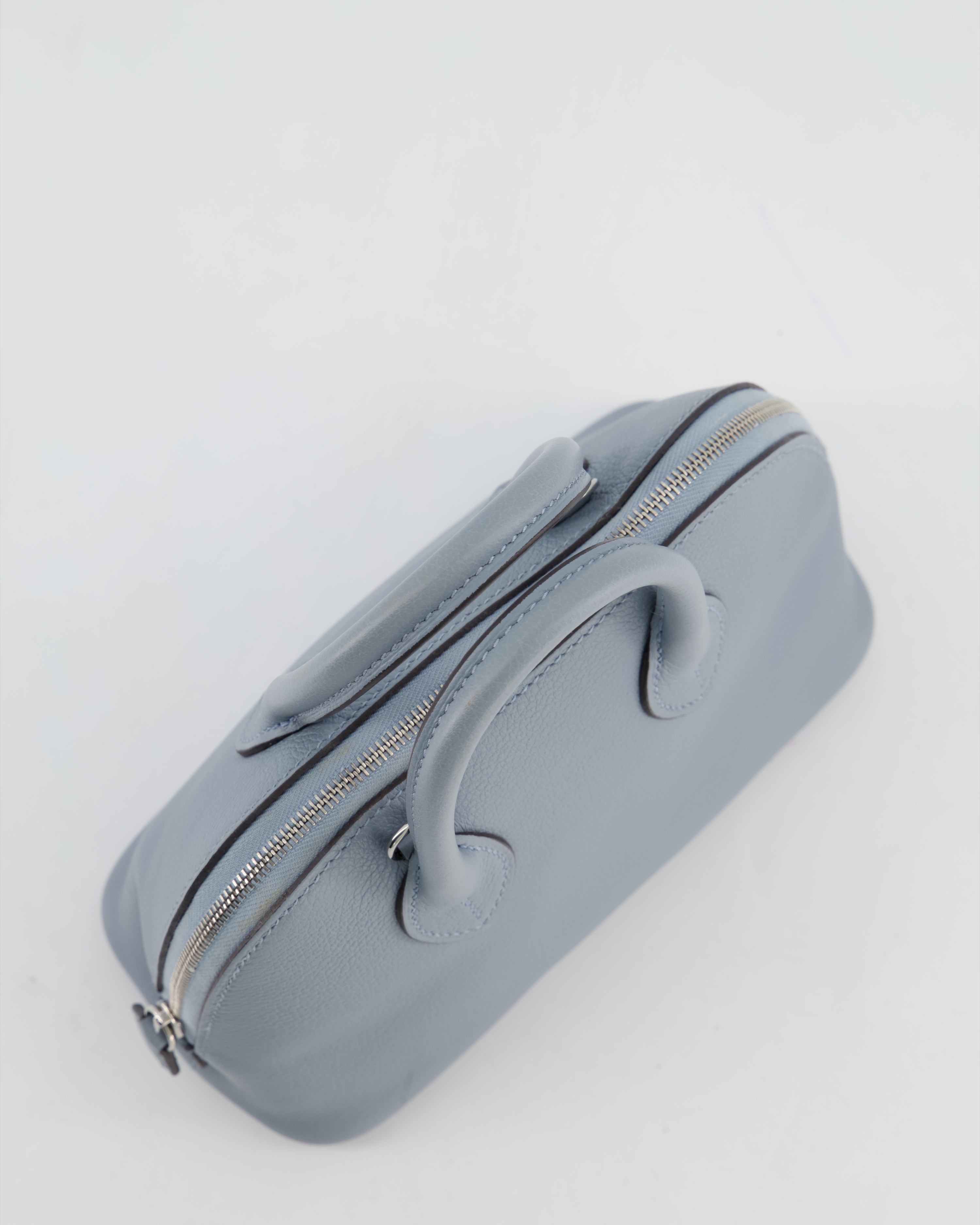 *HOT* Hermès Mini Bolide 1923 Bag in Gris Pantin Evercolour Leather with Palladium Hardware