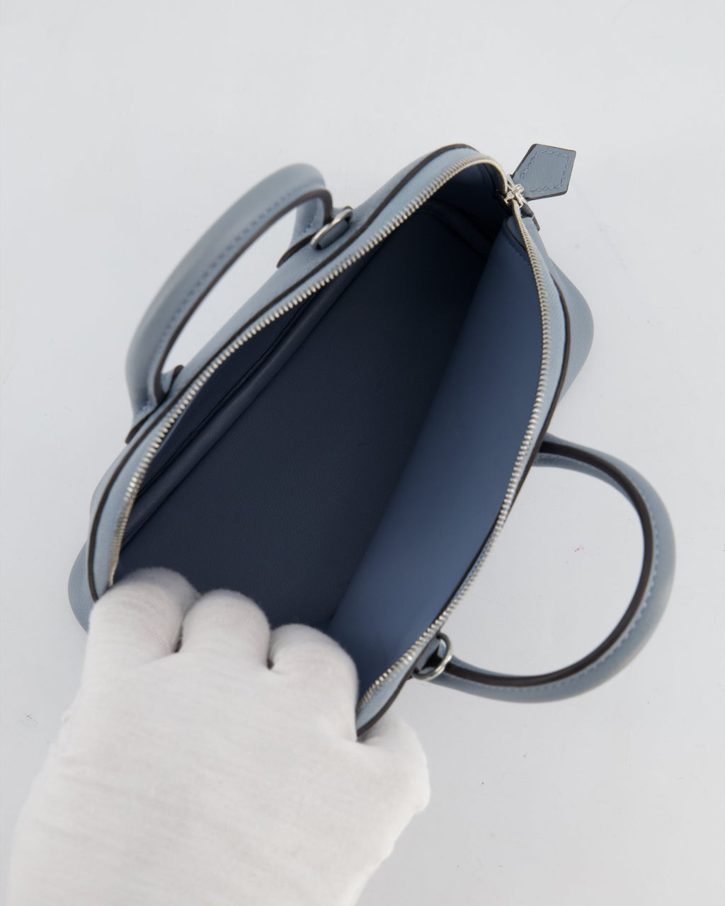 *HOT* Hermès Mini Bolide 1923 Bag in Gris Pantin Evercolour Leather with Palladium Hardware