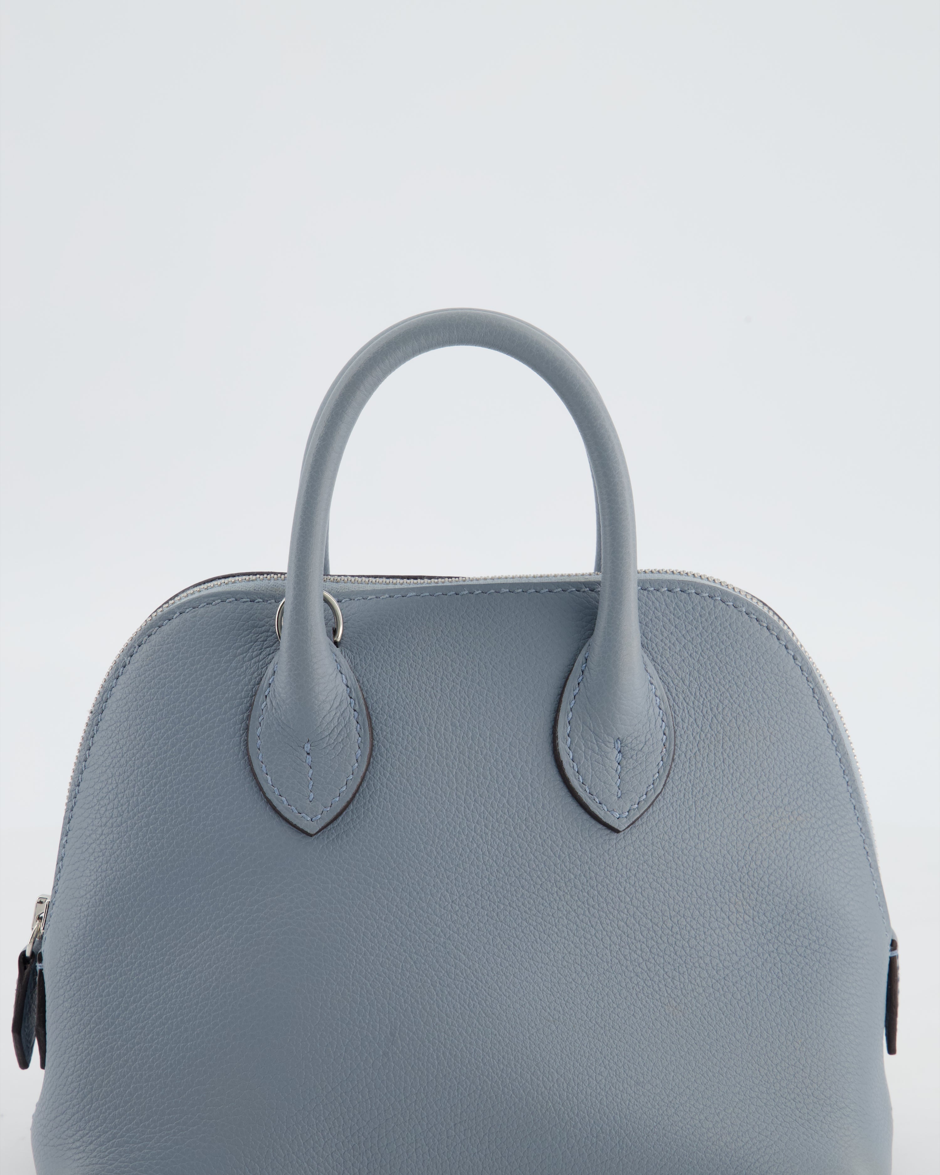 *HOT* Hermès Mini Bolide 1923 Bag in Gris Pantin Evercolour Leather with Palladium Hardware