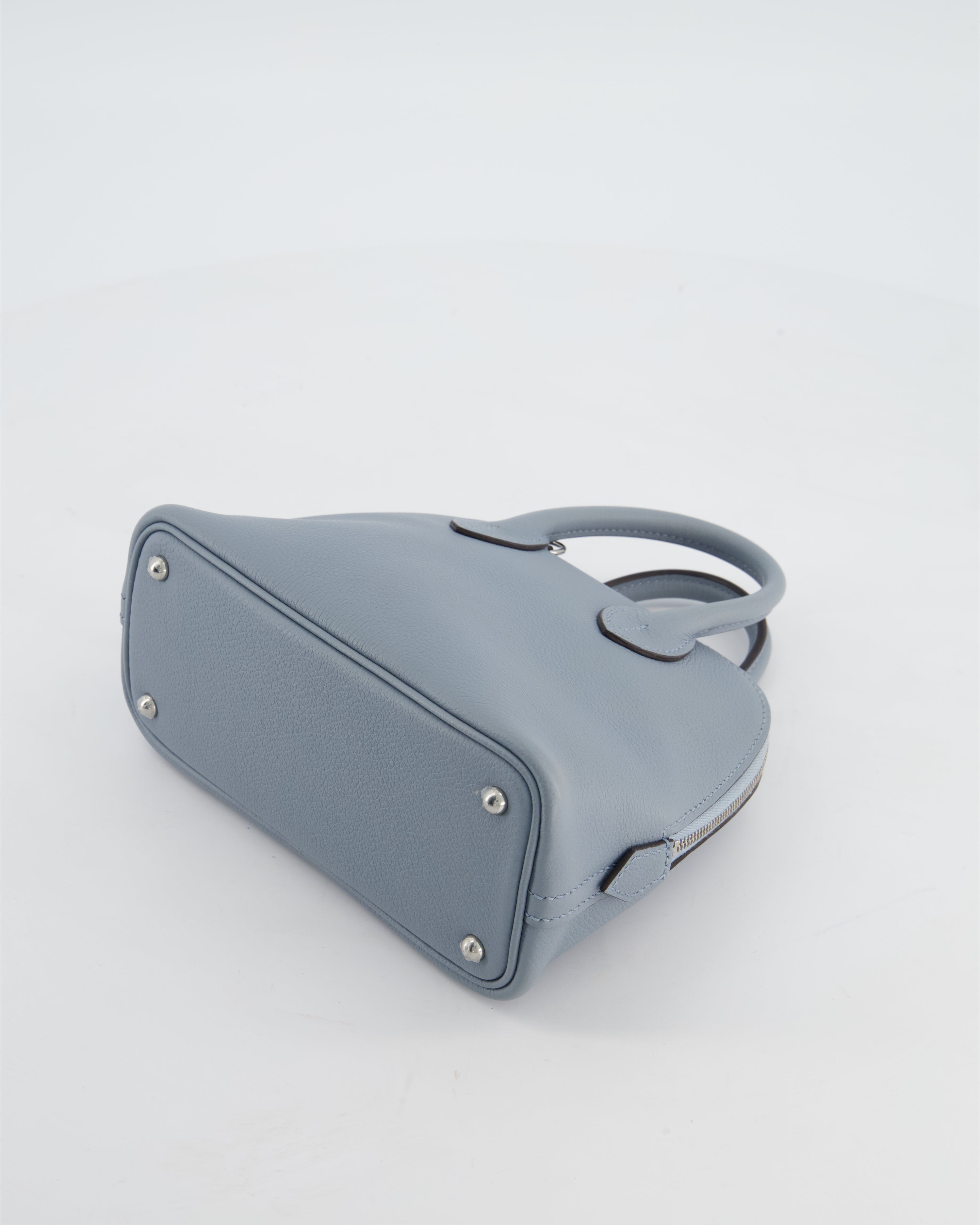 *HOT* Hermès Mini Bolide 1923 Bag in Gris Pantin Evercolour Leather with Palladium Hardware