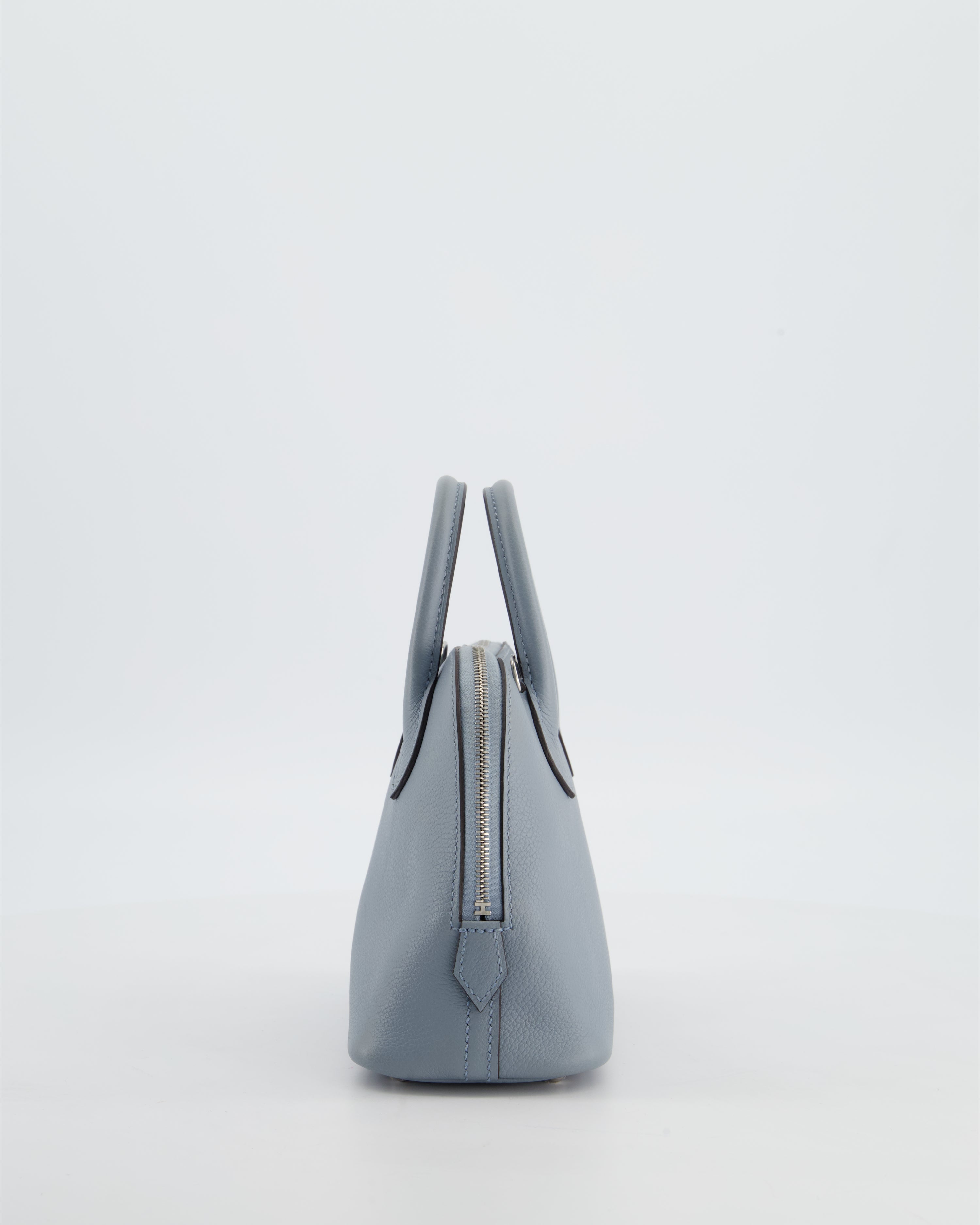 *HOT* Hermès Mini Bolide 1923 Bag in Gris Pantin Evercolour Leather with Palladium Hardware