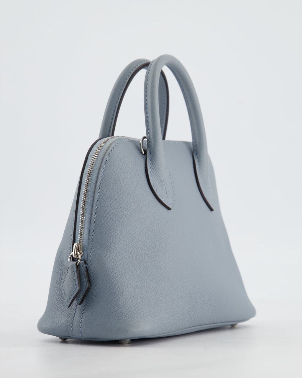 *HOT* Hermès Mini Bolide 1923 Bag in Gris Pantin Evercolour Leather with Palladium Hardware