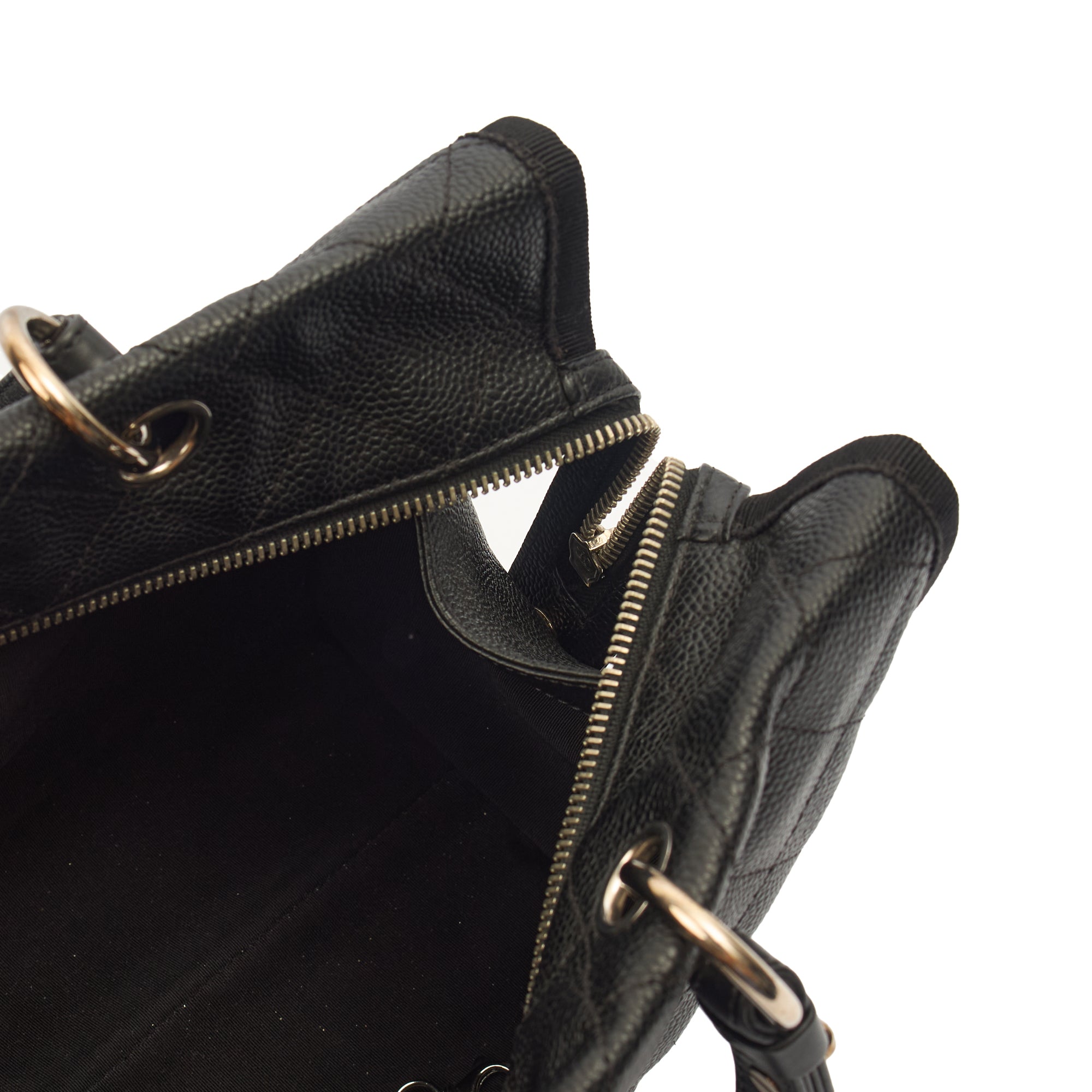 Chanel Tote Shopper Tote in Black, Caviar Leather