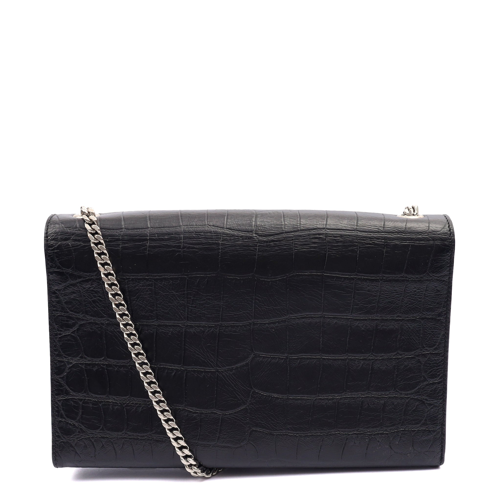 Saint Laurent Cross Body Kate Small Tassel in Black, Exotic Effect Leather