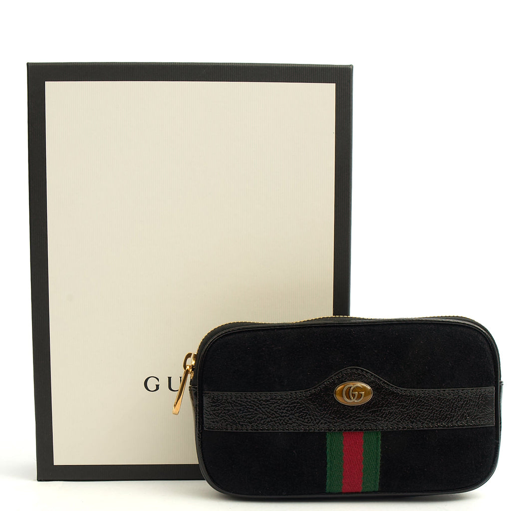 Gucci Clutch Clutch in Black, Suede