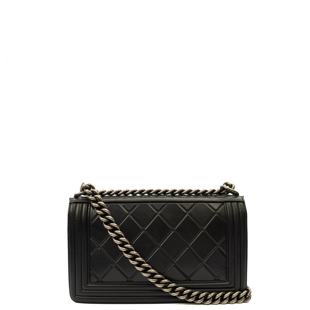 Chanel Boy - Medium in Black, Calfskin Leather