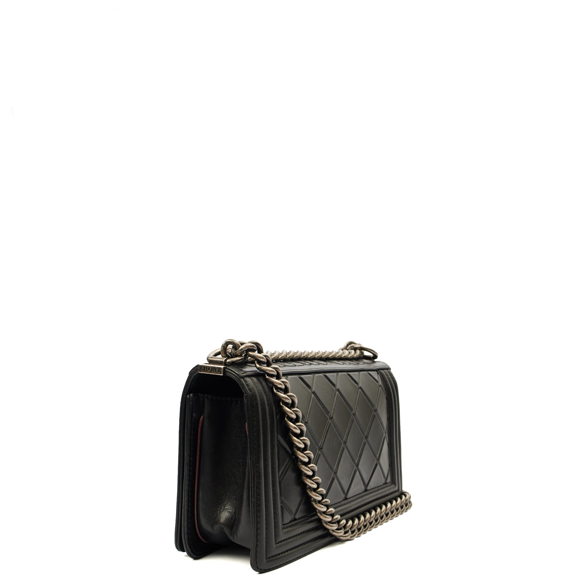 Chanel Boy - Medium in Black, Calfskin Leather