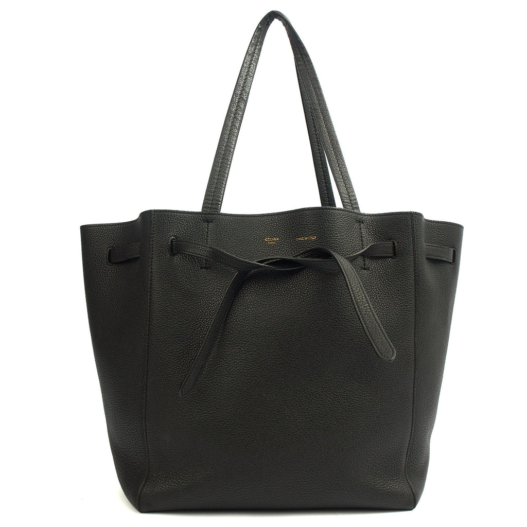 Celine Tote Cabas Phantom - Medium in Black, Leather