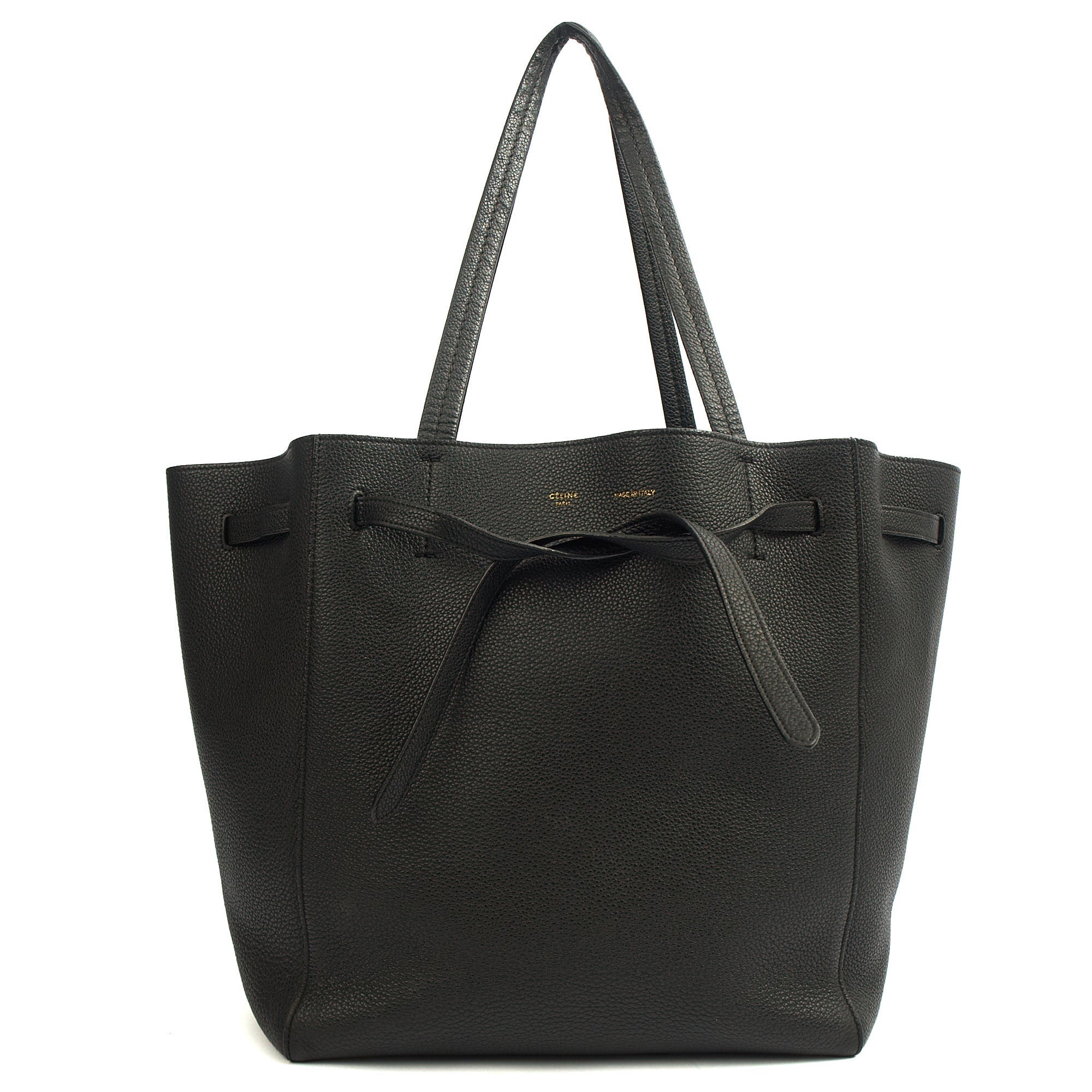 Celine Tote Cabas Phantom - Medium in Black, Leather