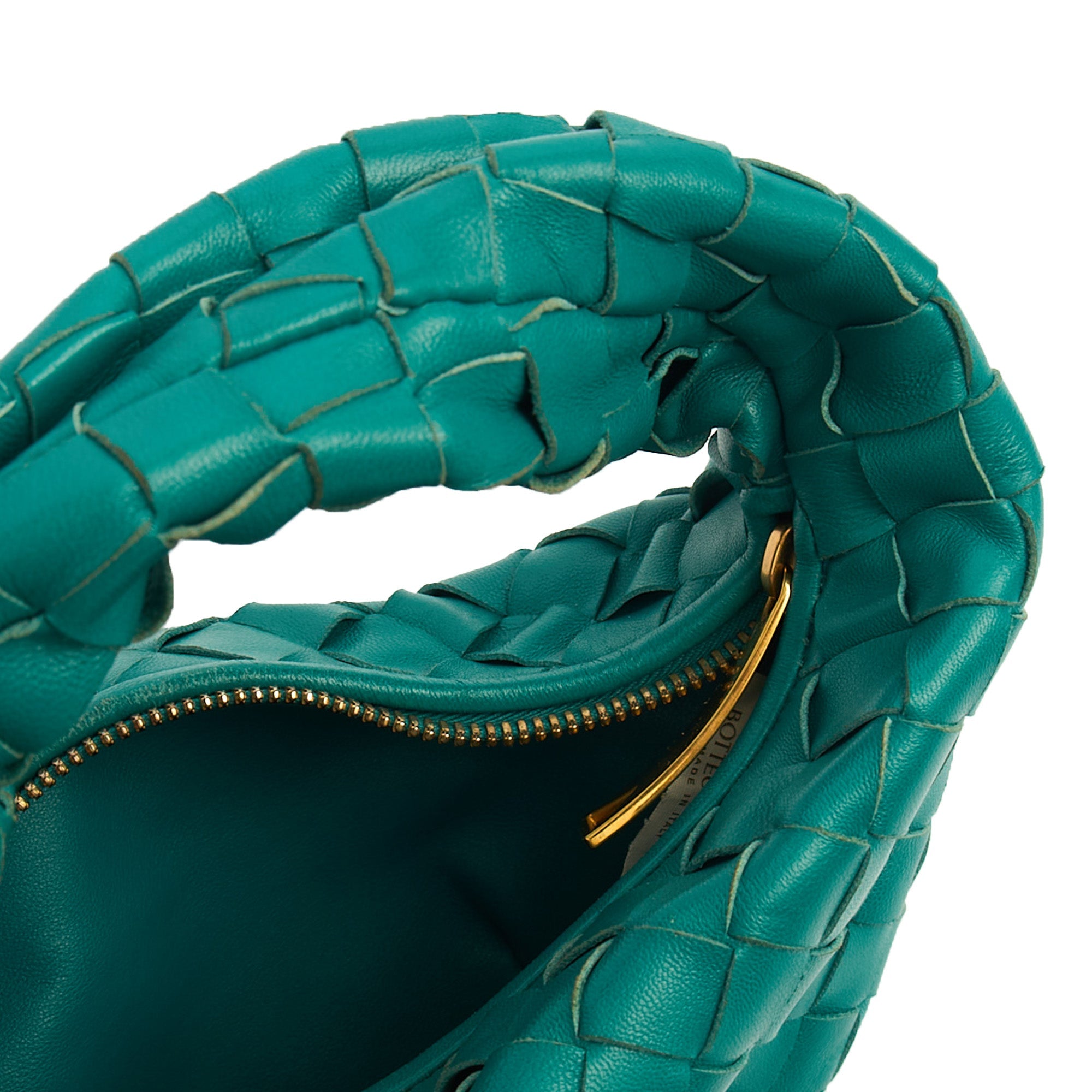 Bottega Veneta Mini Bag Jodie - Mini in Teal, Intrecciato Nappa