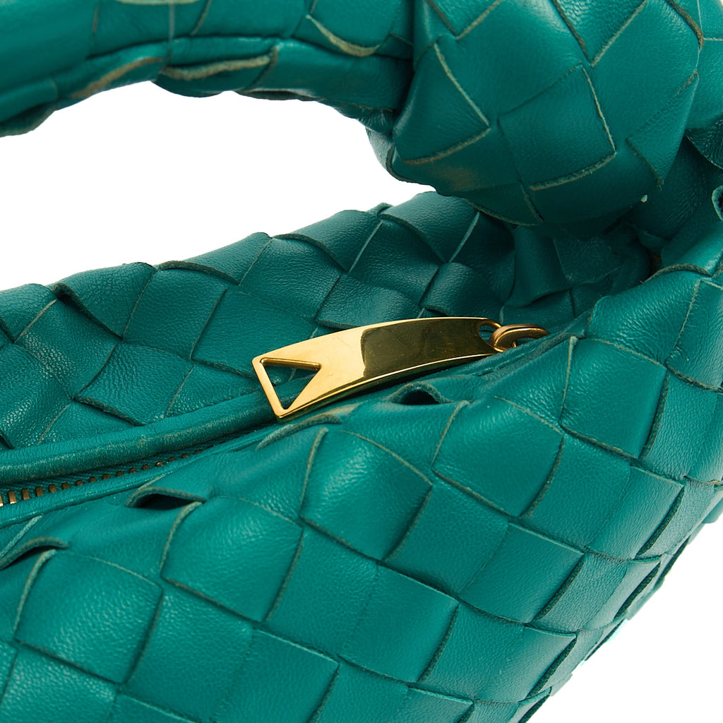 Bottega Veneta Mini Bag Jodie - Mini in Teal, Intrecciato Nappa