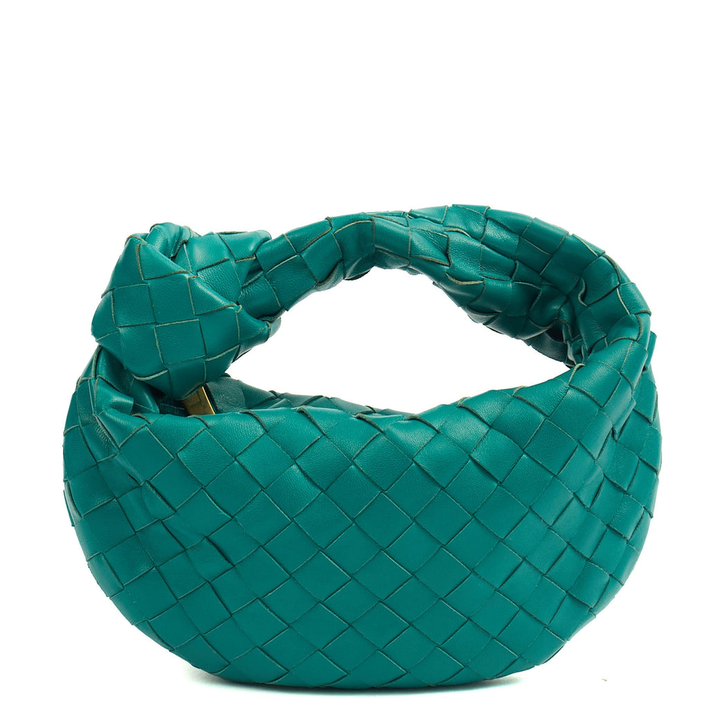 Bottega Veneta Mini Bag Jodie - Mini in Teal, Intrecciato Nappa