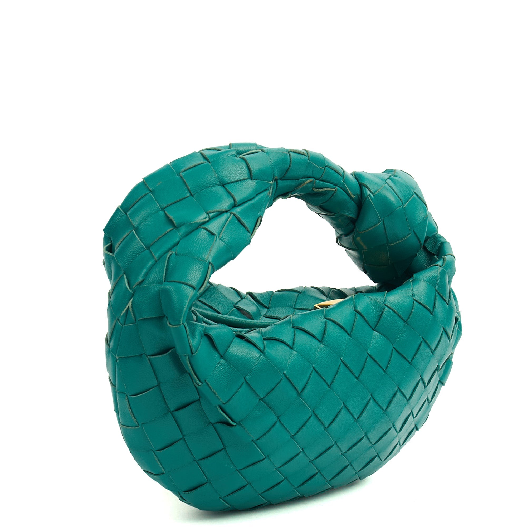 Bottega Veneta Mini Bag Jodie - Mini in Teal, Intrecciato Nappa