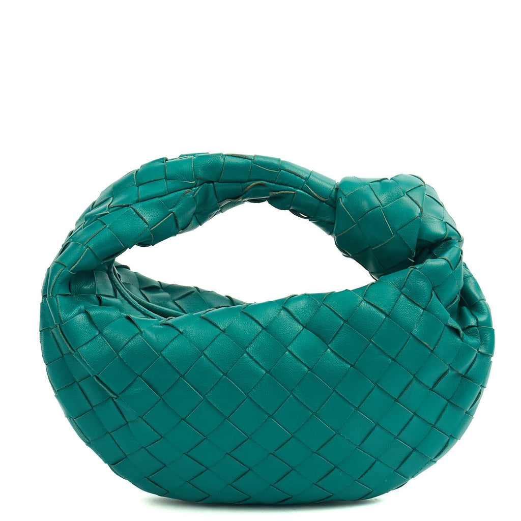 Bottega Veneta Mini Bag Jodie - Mini in Teal, Intrecciato Nappa