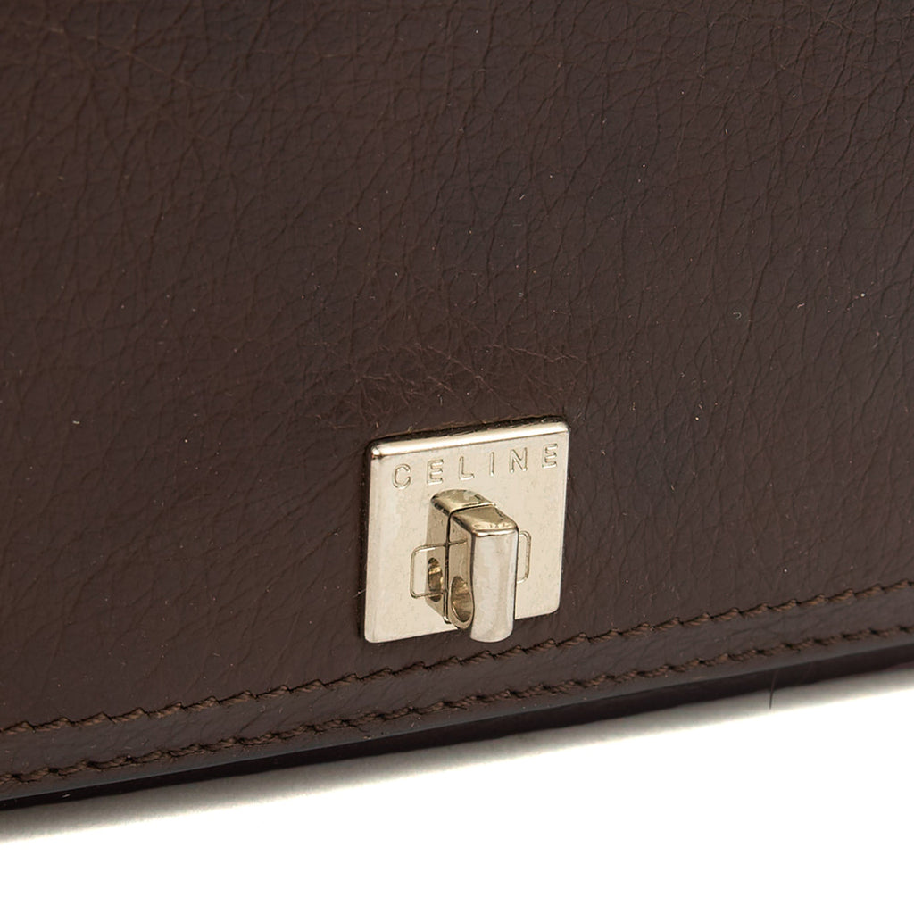 Celine Wallet Wallet in Brown, Box Calfskin