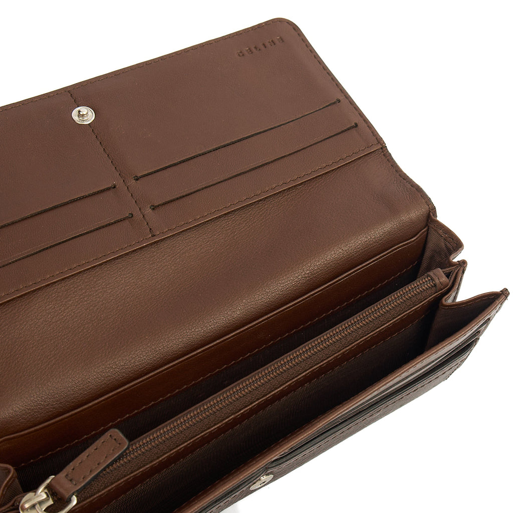 Celine Wallet Wallet in Brown, Box Calfskin