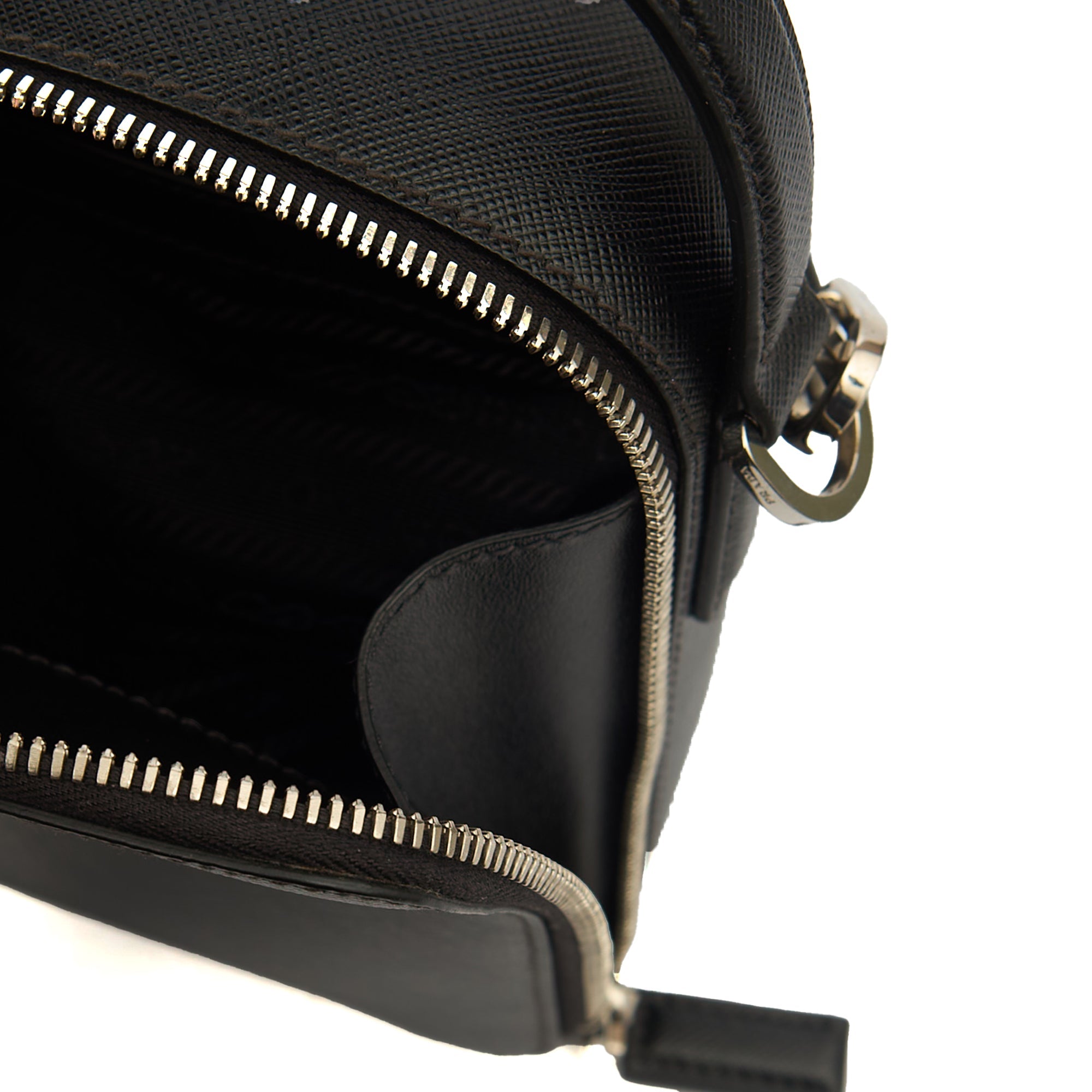 Prada Cross Body Brique - Small in Black, Saffiano Leather