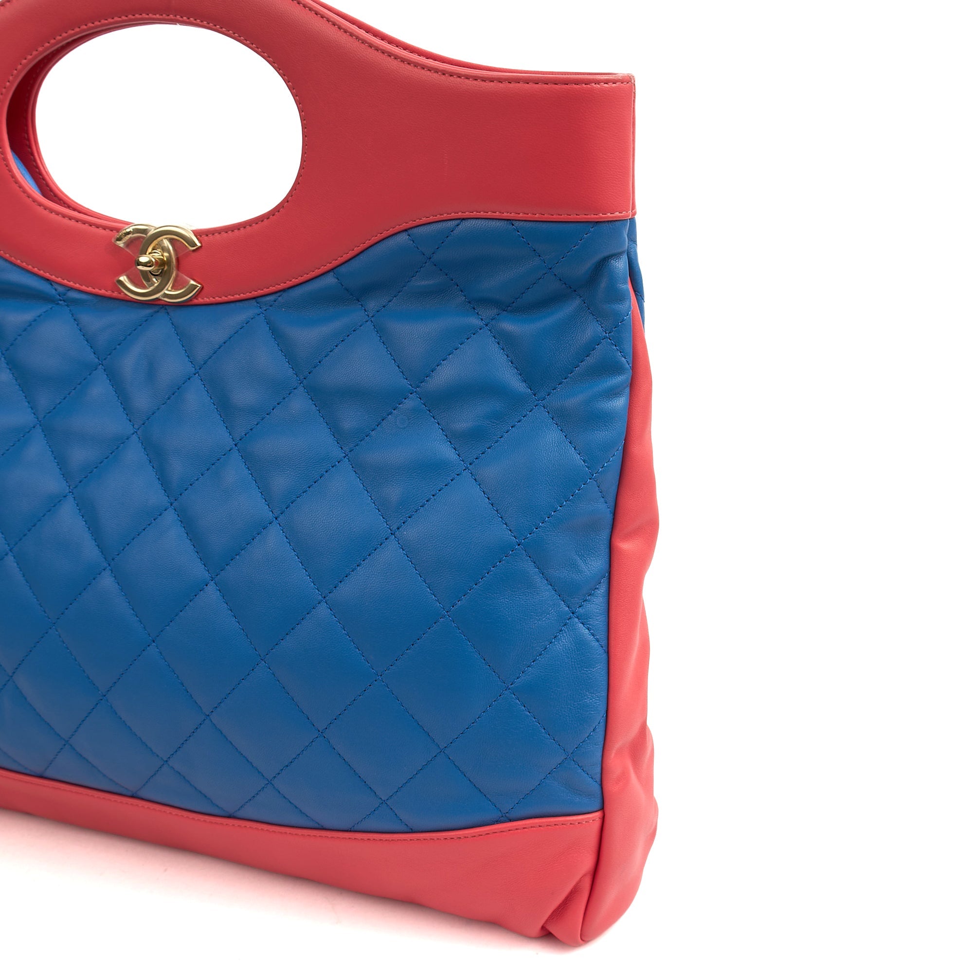 Chanel Tote 31 Large Shopping Tote in Pink, Calfskin Leather