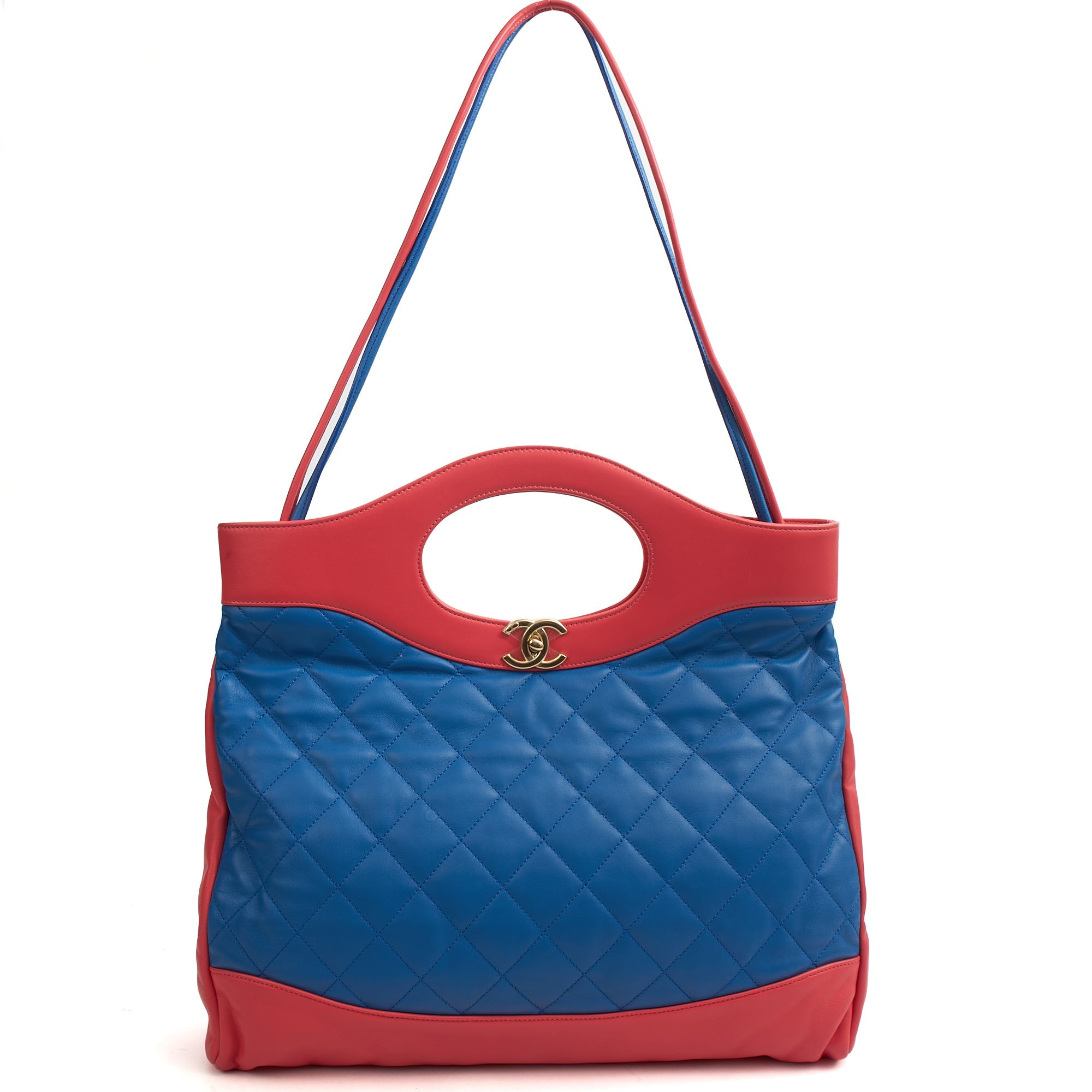 Chanel Tote 31 Large Shopping Tote in Pink, Calfskin Leather
