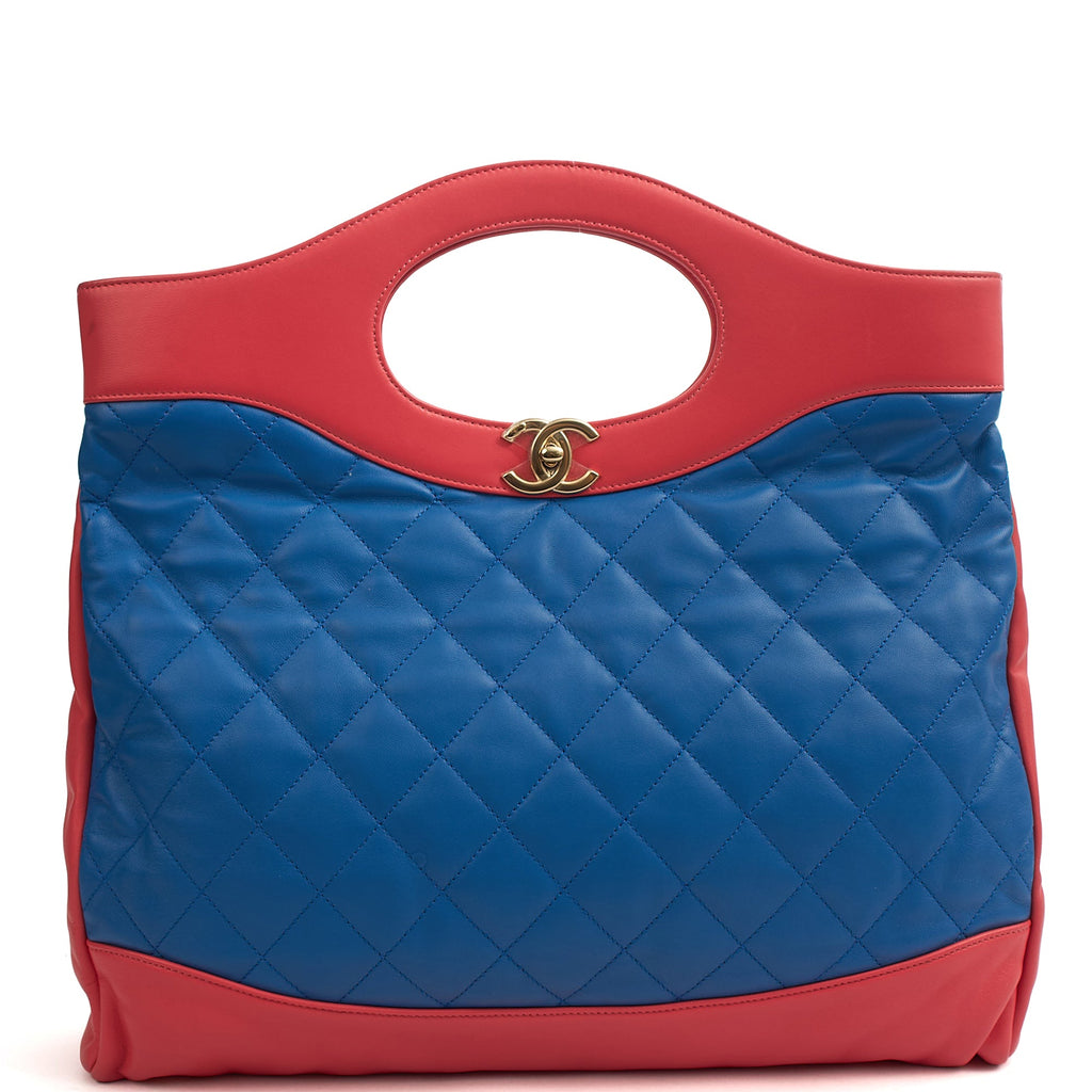 Chanel Tote 31 Large Shopping Tote in Pink, Calfskin Leather