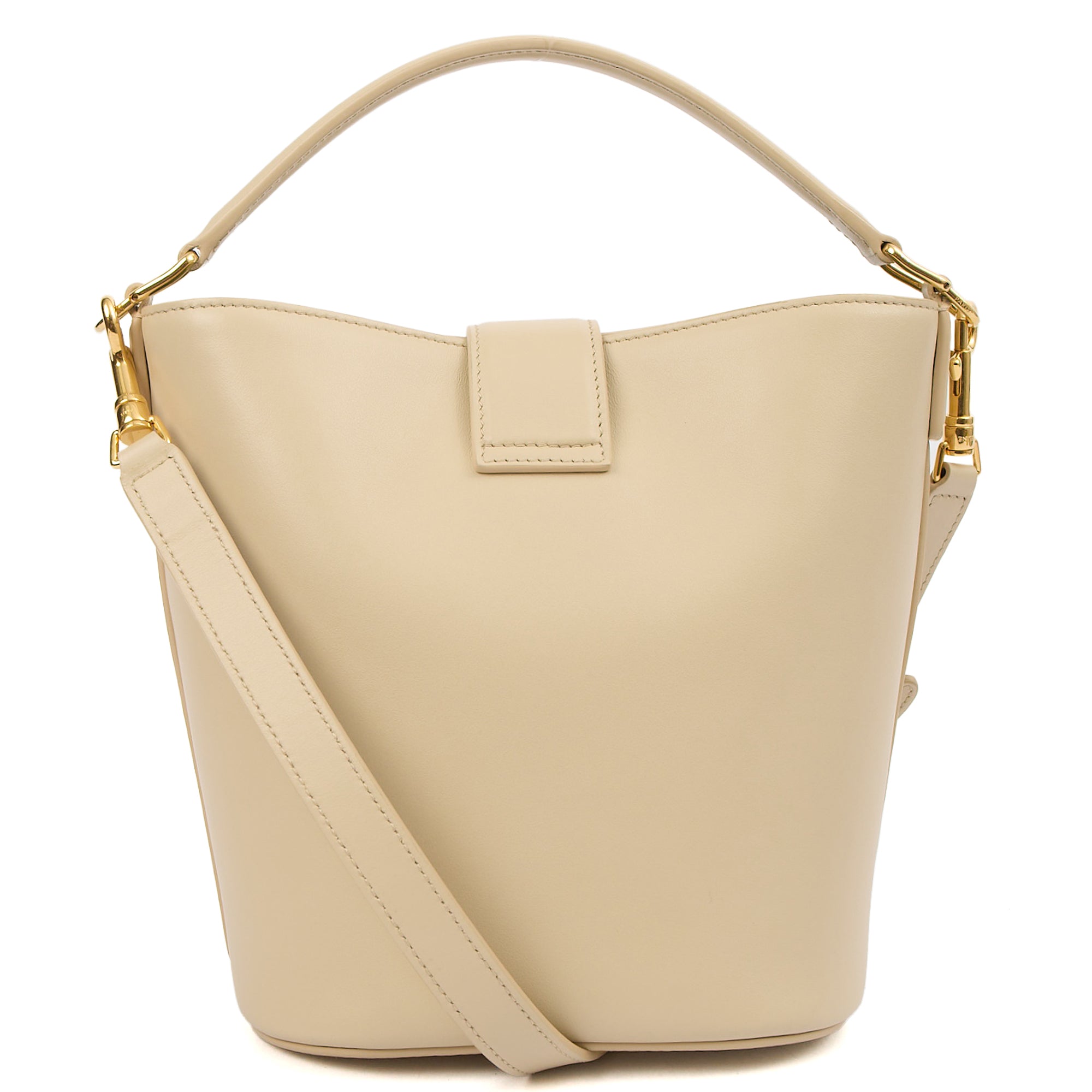 Celine Bucket Bag Sangle Bucket Bag in Cream, Leather