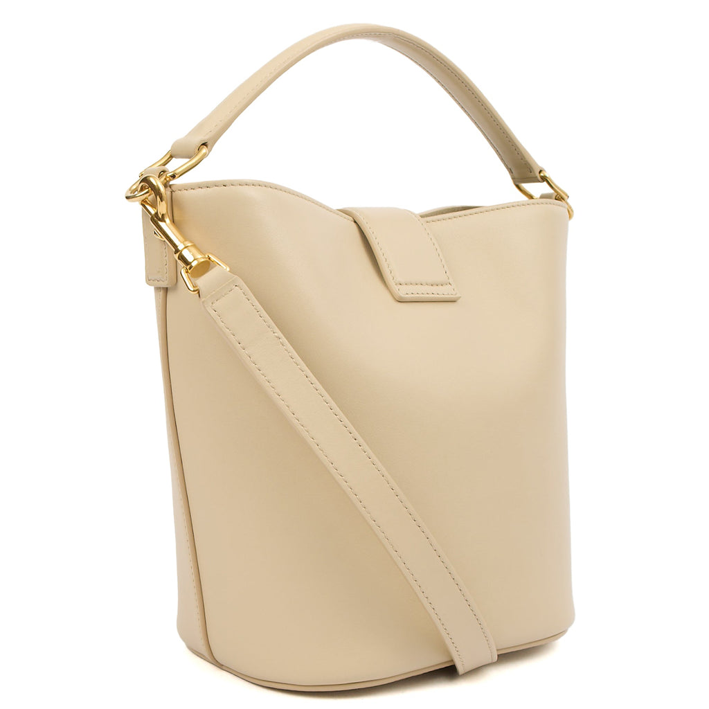 Celine Bucket Bag Sangle Bucket Bag in Cream, Leather
