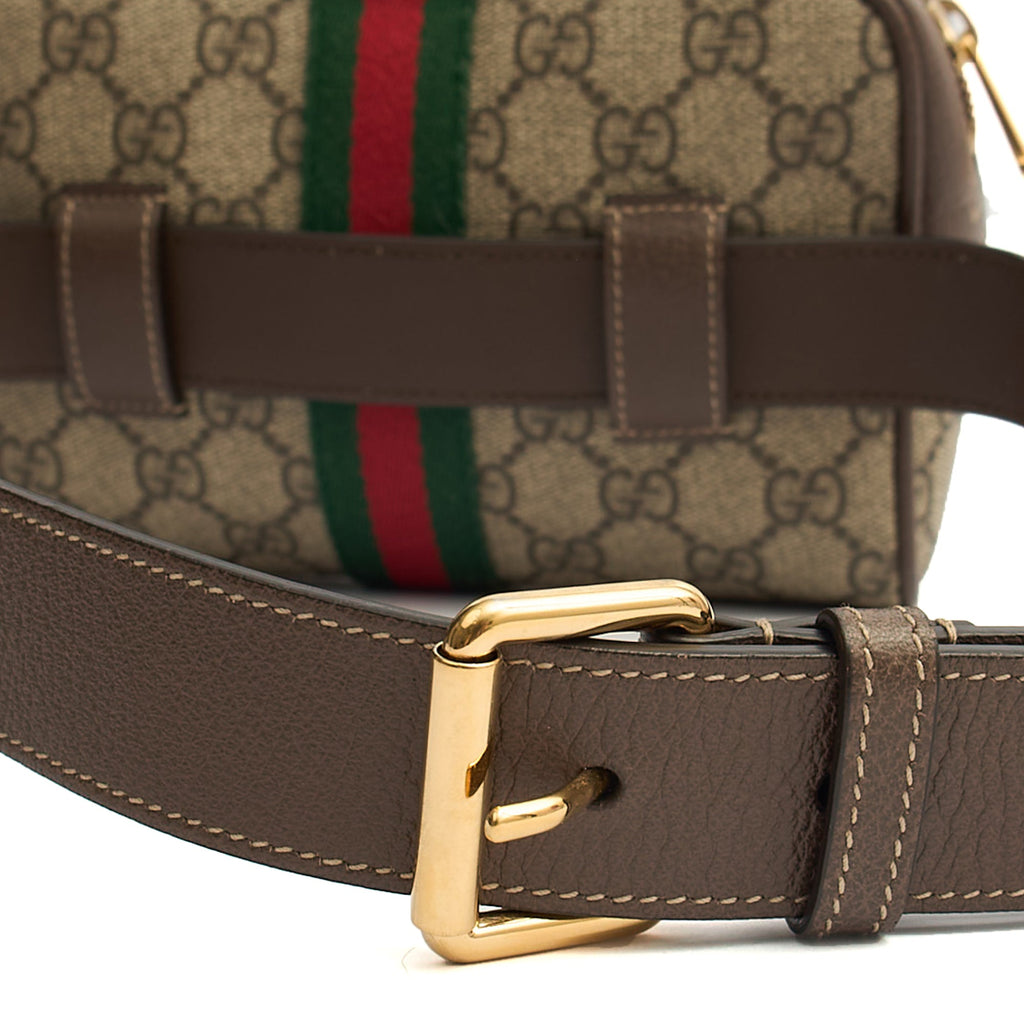 Gucci Cross Body Belt Bag in GG Supreme, Leather