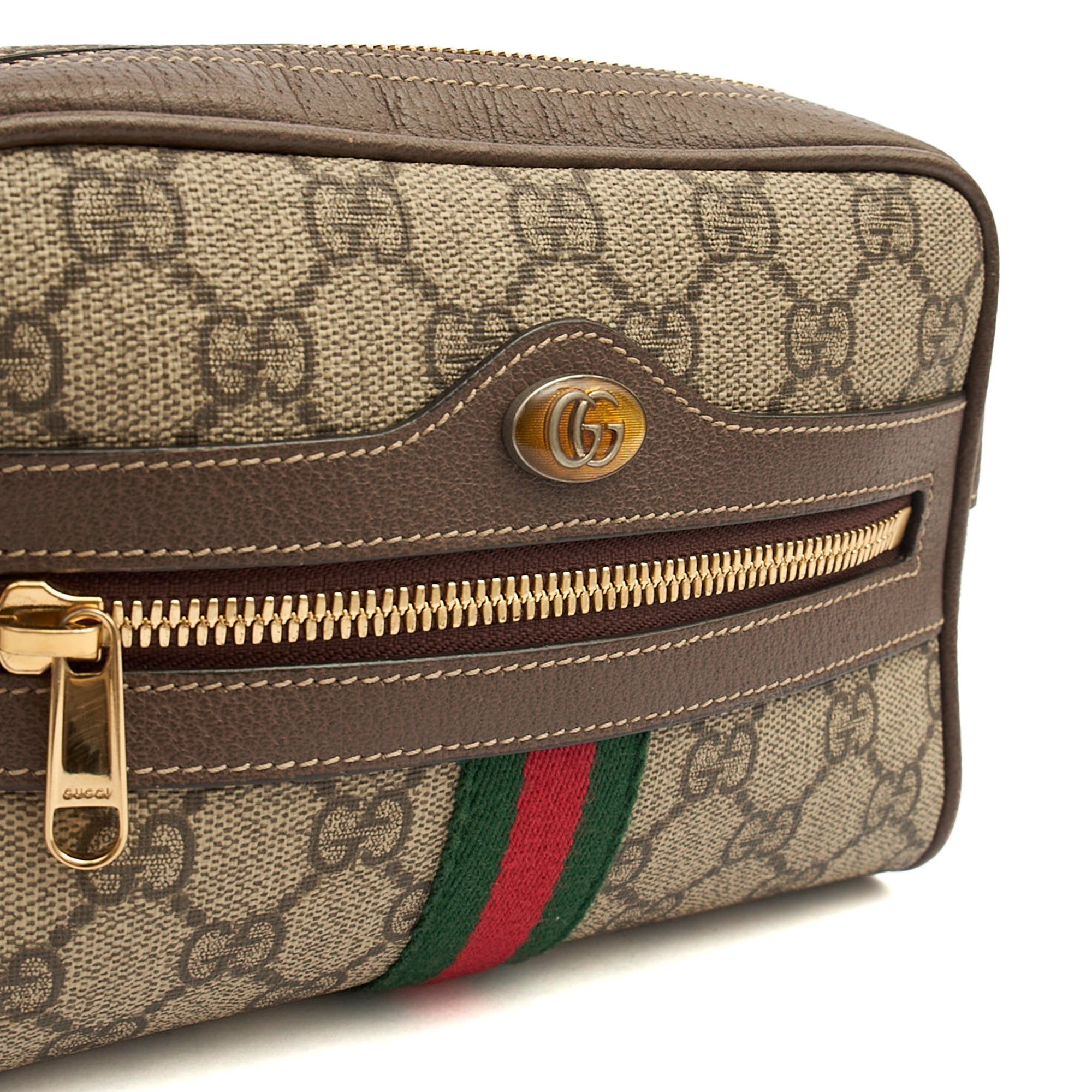 Gucci Cross Body Belt Bag in GG Supreme, Leather
