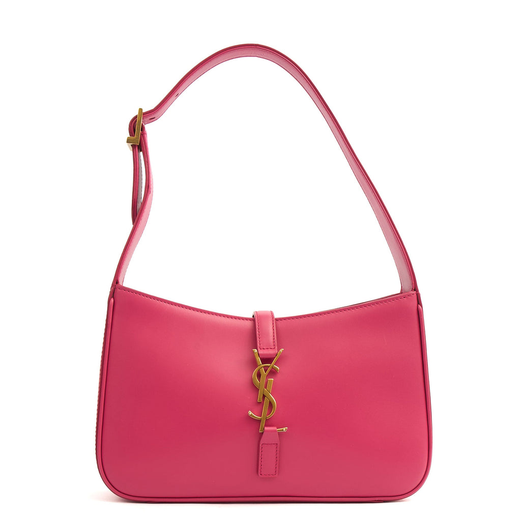 Saint Laurent Shoulder Bag Le 5 À 7 Hobo in Pink, Calfskin Leather