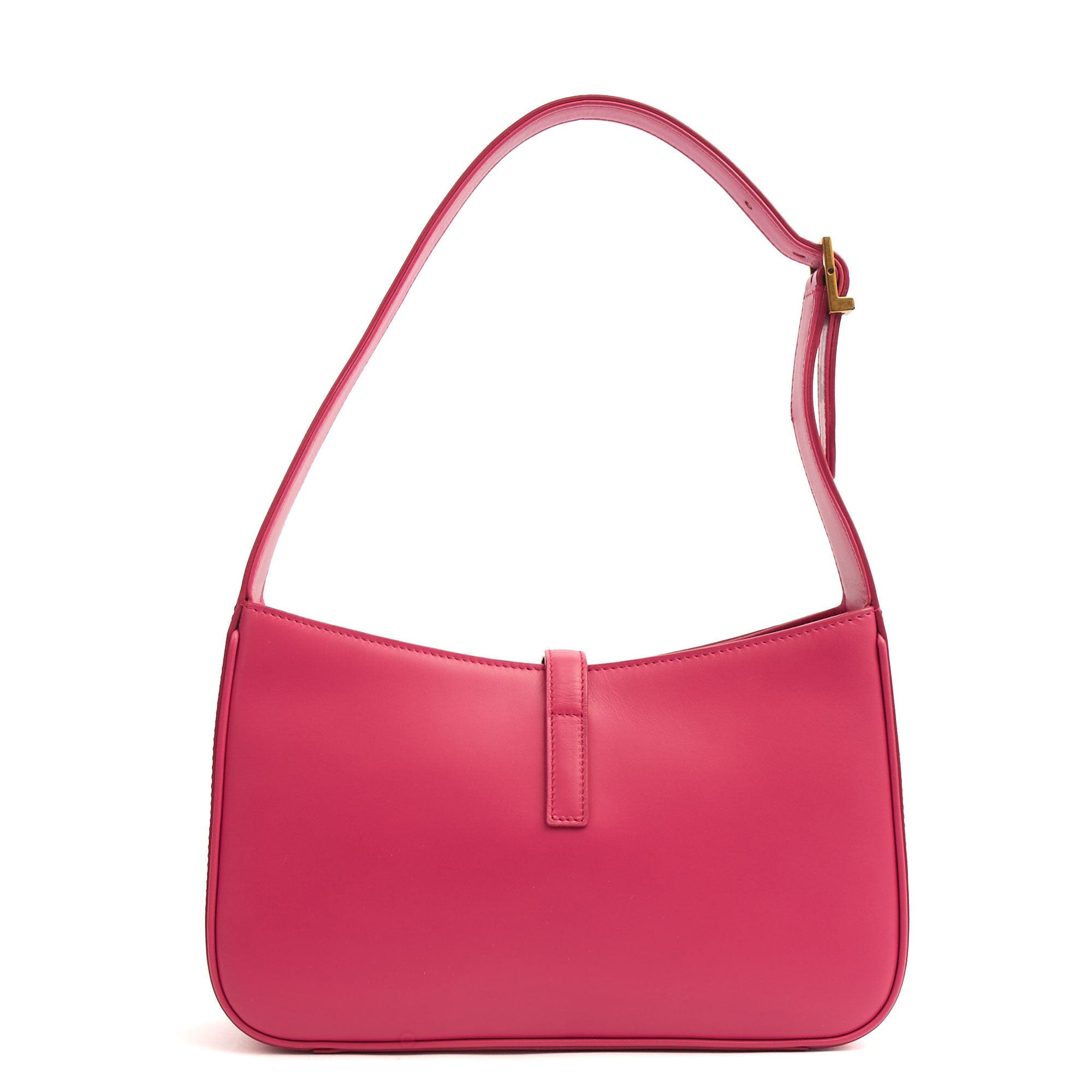 Saint Laurent Shoulder Bag Le 5 À 7 Hobo in Pink, Calfskin Leather