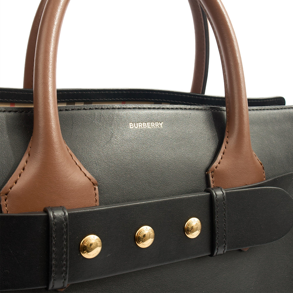 Burberry Tote Belt Bag - Medium in Black, Leather