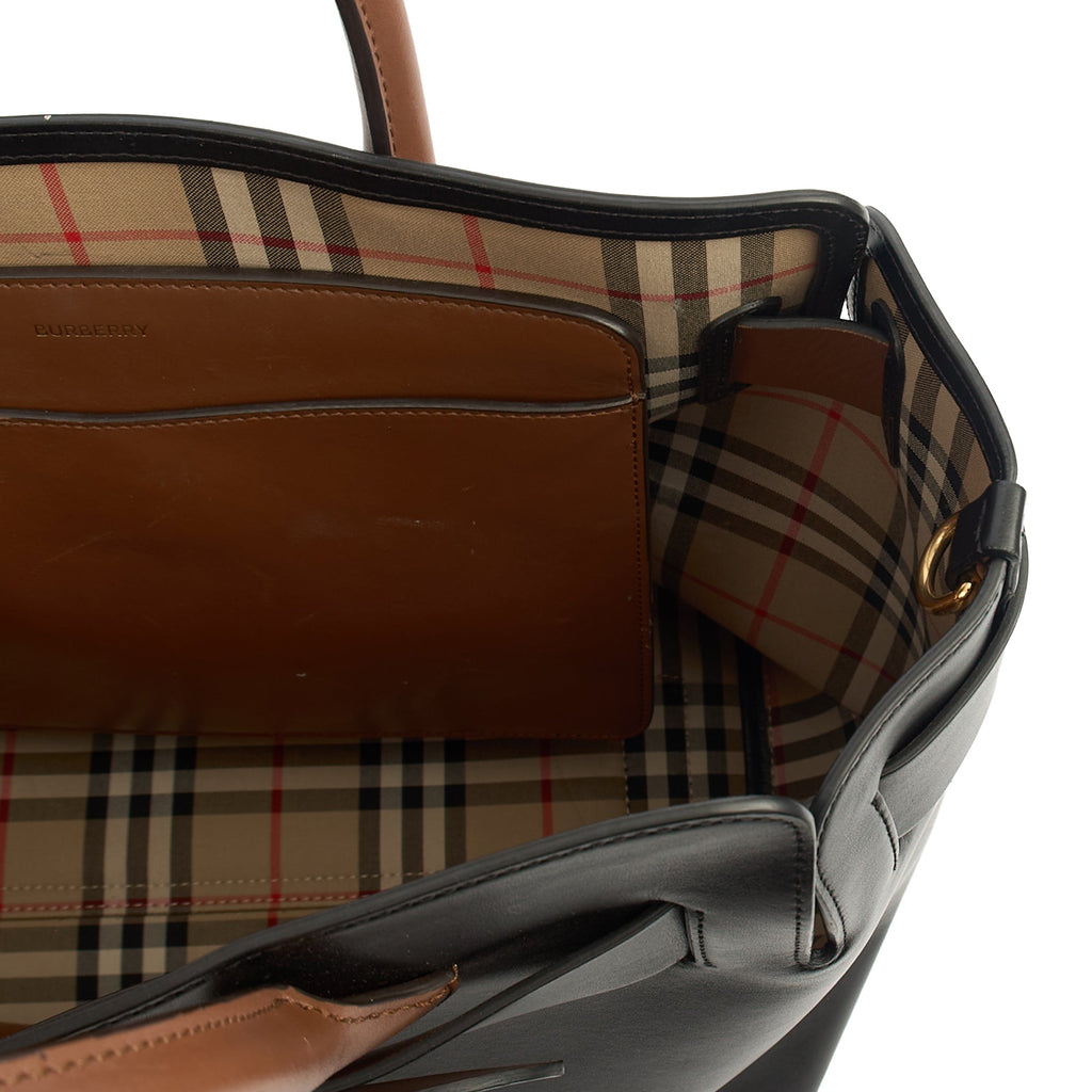 Burberry Tote Belt Bag - Medium in Black, Leather