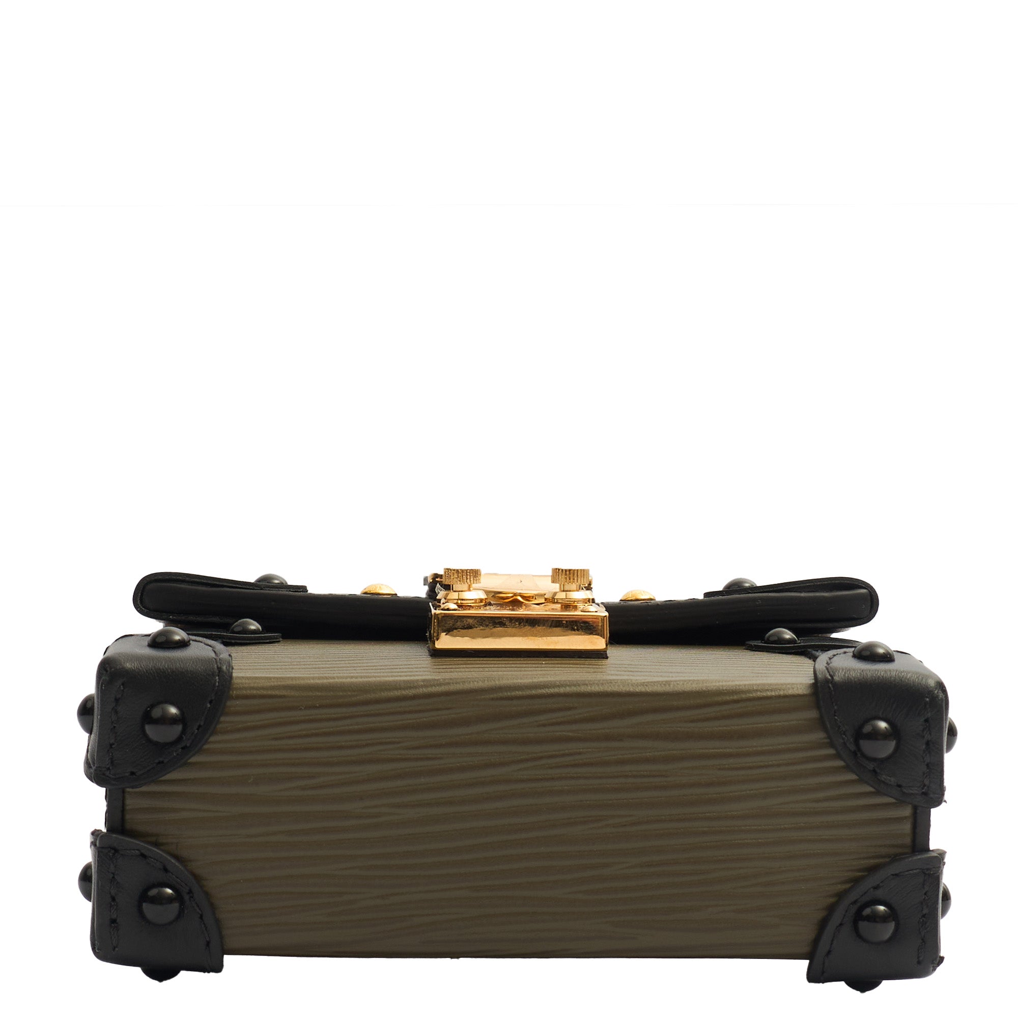 Louis Vuitton Mini Bag Petite Malle Chain in Green, Epi Leather