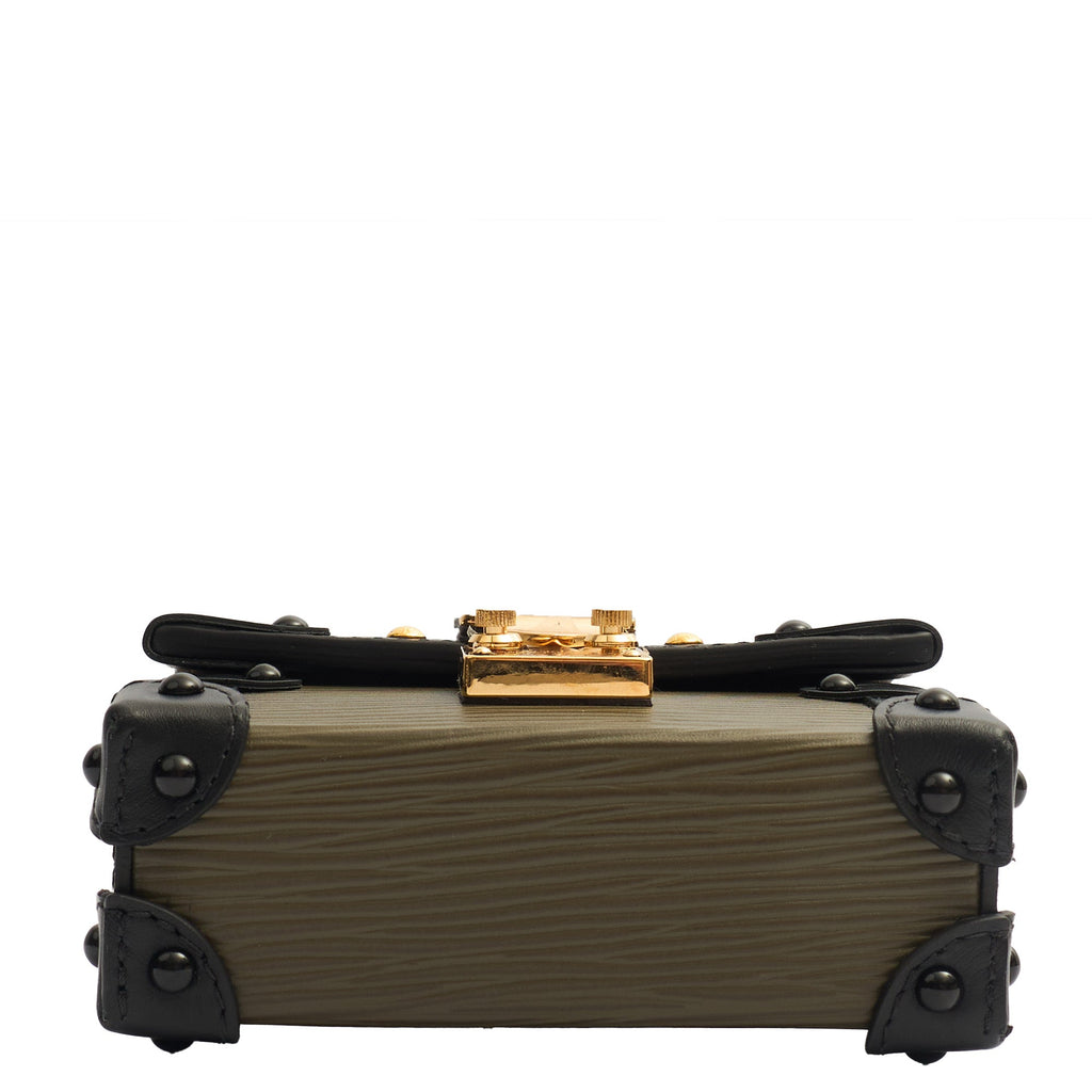 Louis Vuitton Mini Bag Petite Malle Chain in Green, Epi Leather