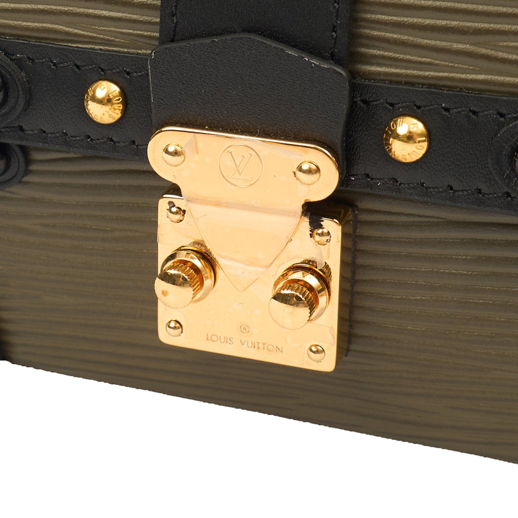 Louis Vuitton Mini Bag Petite Malle Chain in Green, Epi Leather
