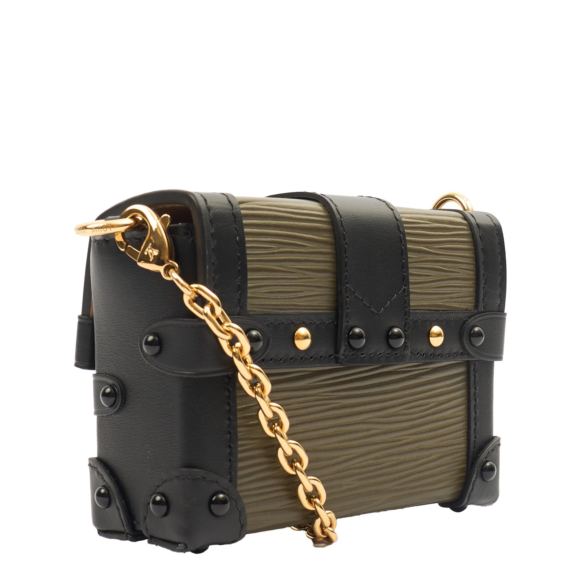 Louis Vuitton Mini Bag Petite Malle Chain in Green, Epi Leather