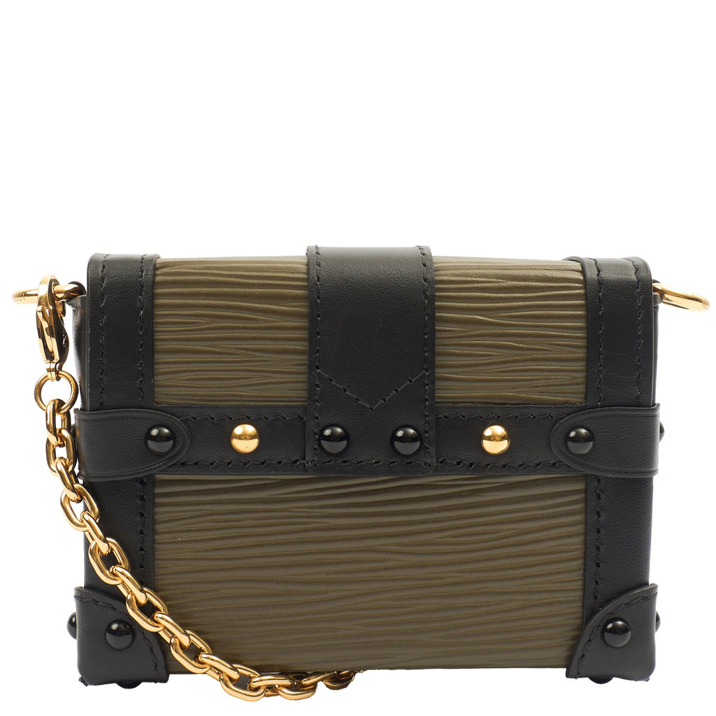 Louis Vuitton Mini Bag Petite Malle Chain in Green, Epi Leather