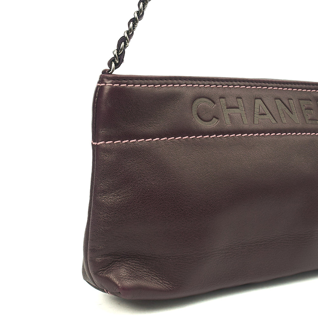 Chanel Mini Bag Vintage Shoulder Bag in Purple, Lambskin Leather