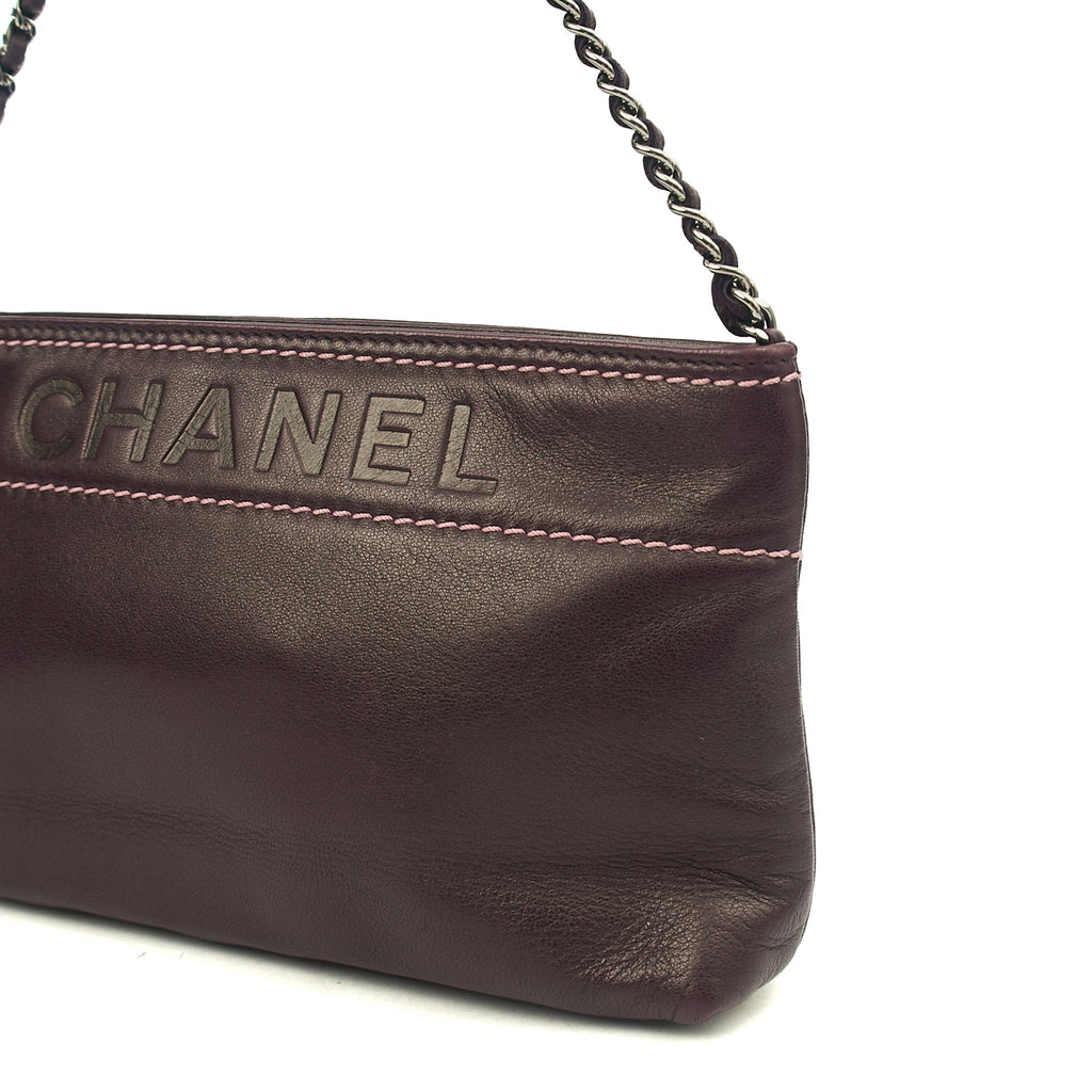 Chanel Mini Bag Vintage Shoulder Bag in Purple, Lambskin Leather