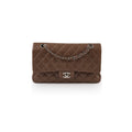 Chanel Medium Classic Flap Taupe Grey Caviar SHW (14 series)