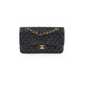 Chanel Medium/Large Caviar Double Classic Flap Black GHW