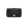 Chanel Rectangular Mini Black Chevron