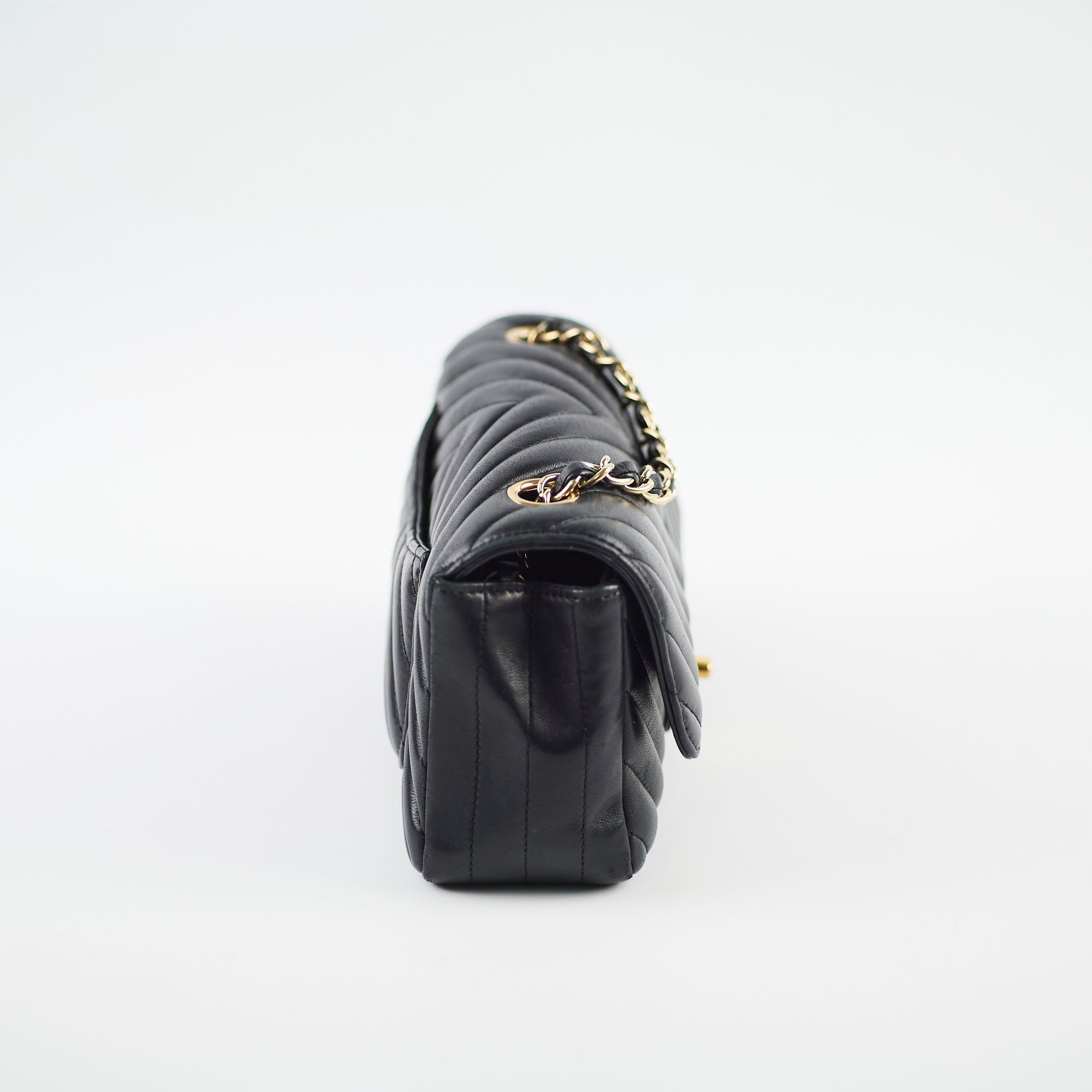 Chanel Rectangular Mini Black Chevron