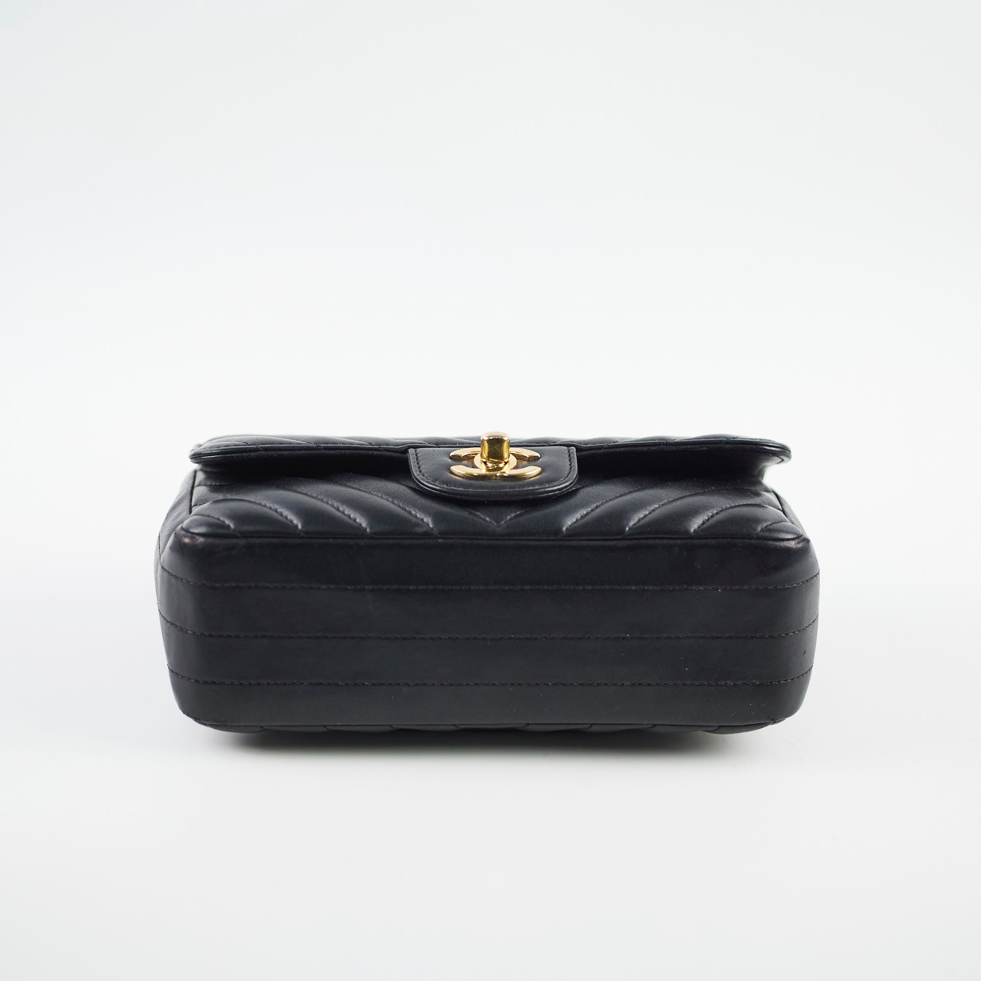 Chanel Rectangular Mini Black Chevron