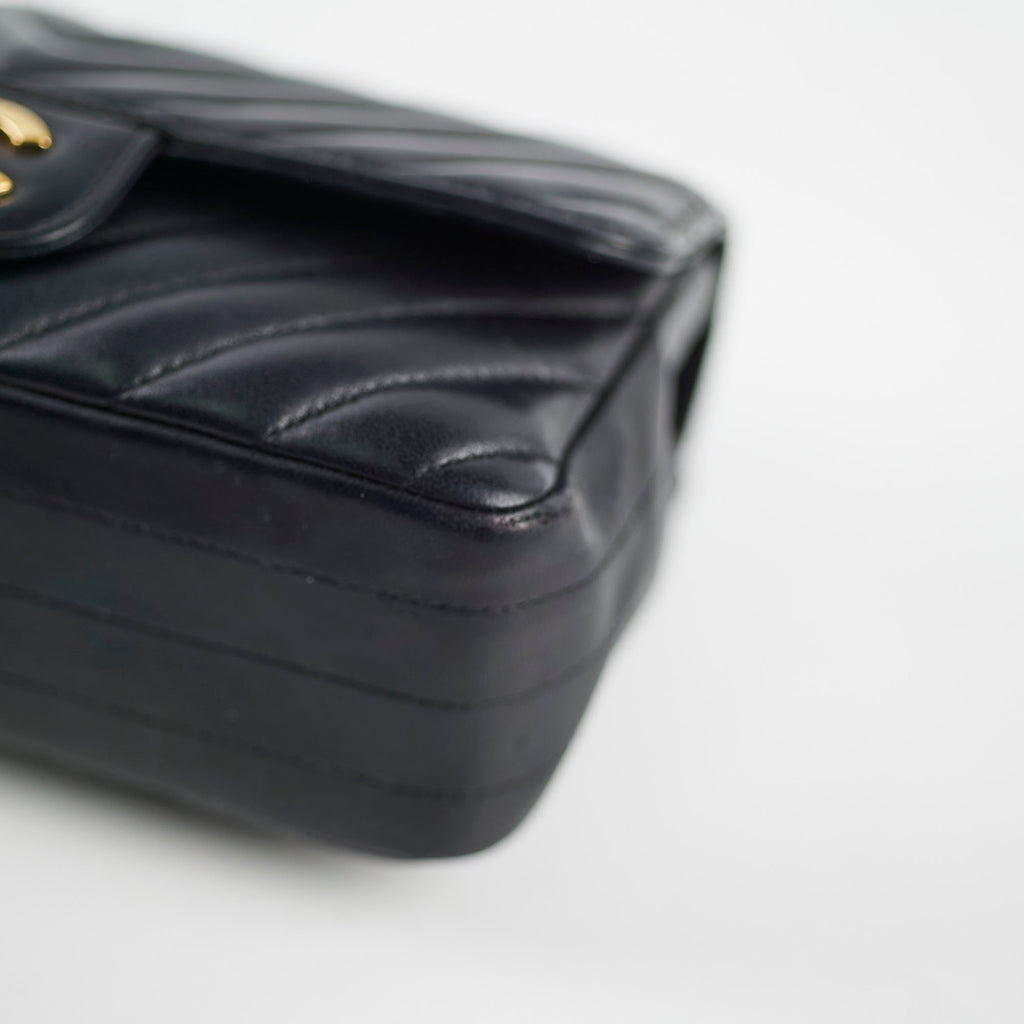 Chanel Rectangular Mini Black Chevron