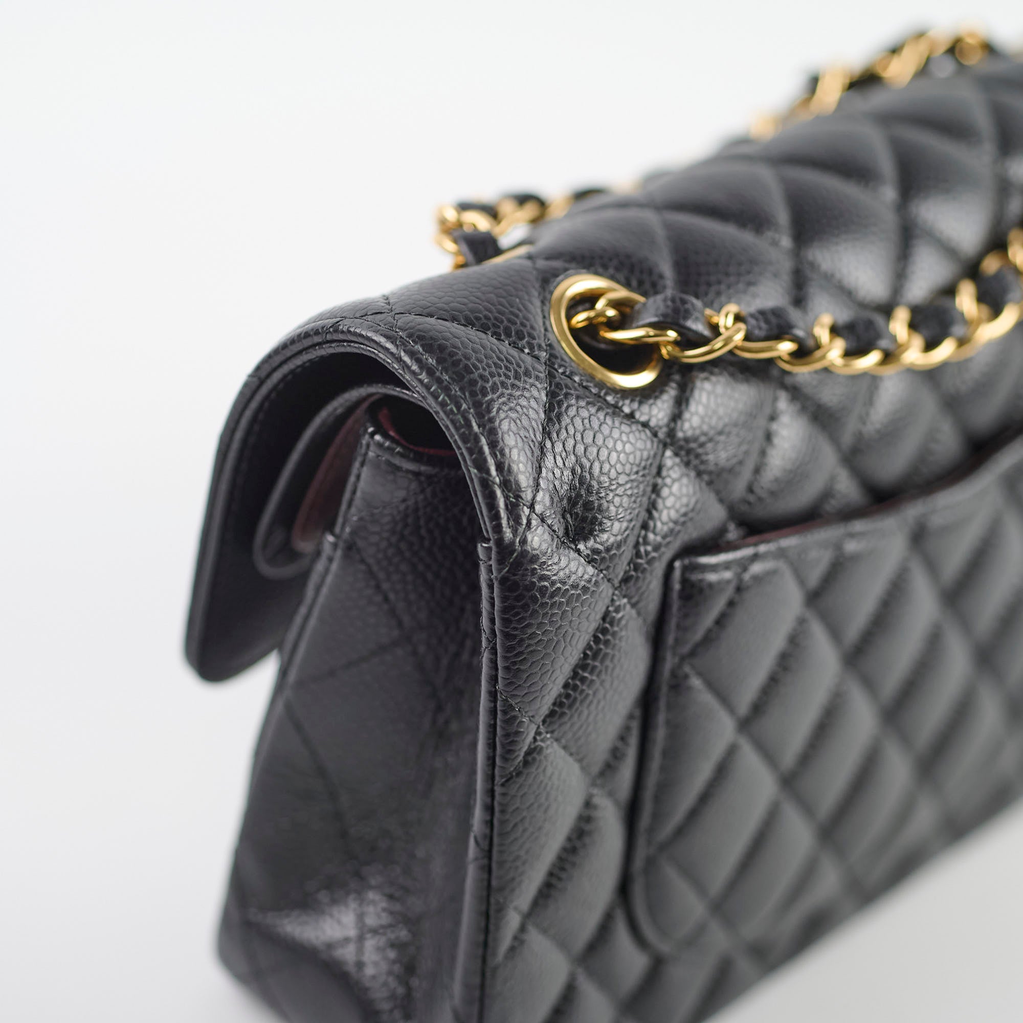 Chanel Small Classic Flap Caviar Black (Microchipped)