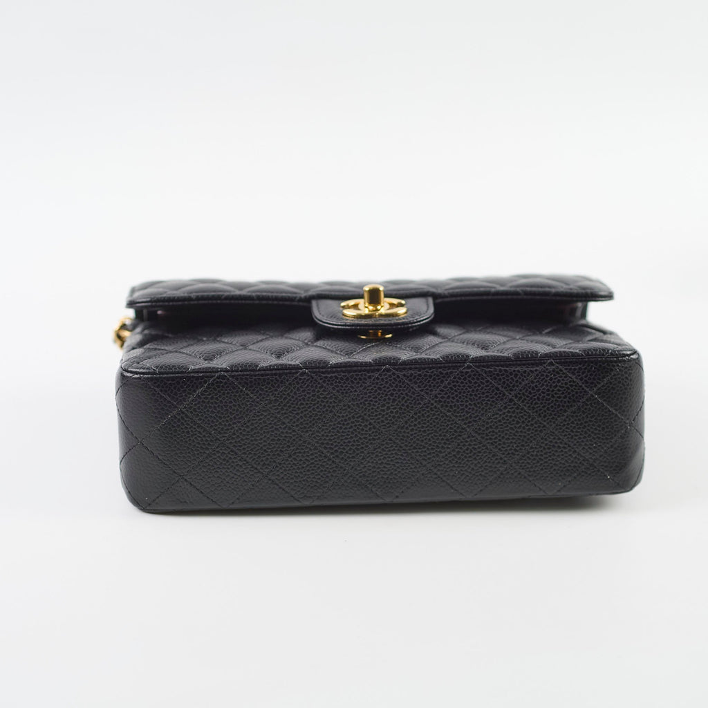 Chanel Small Classic Flap Caviar Black (Microchipped)