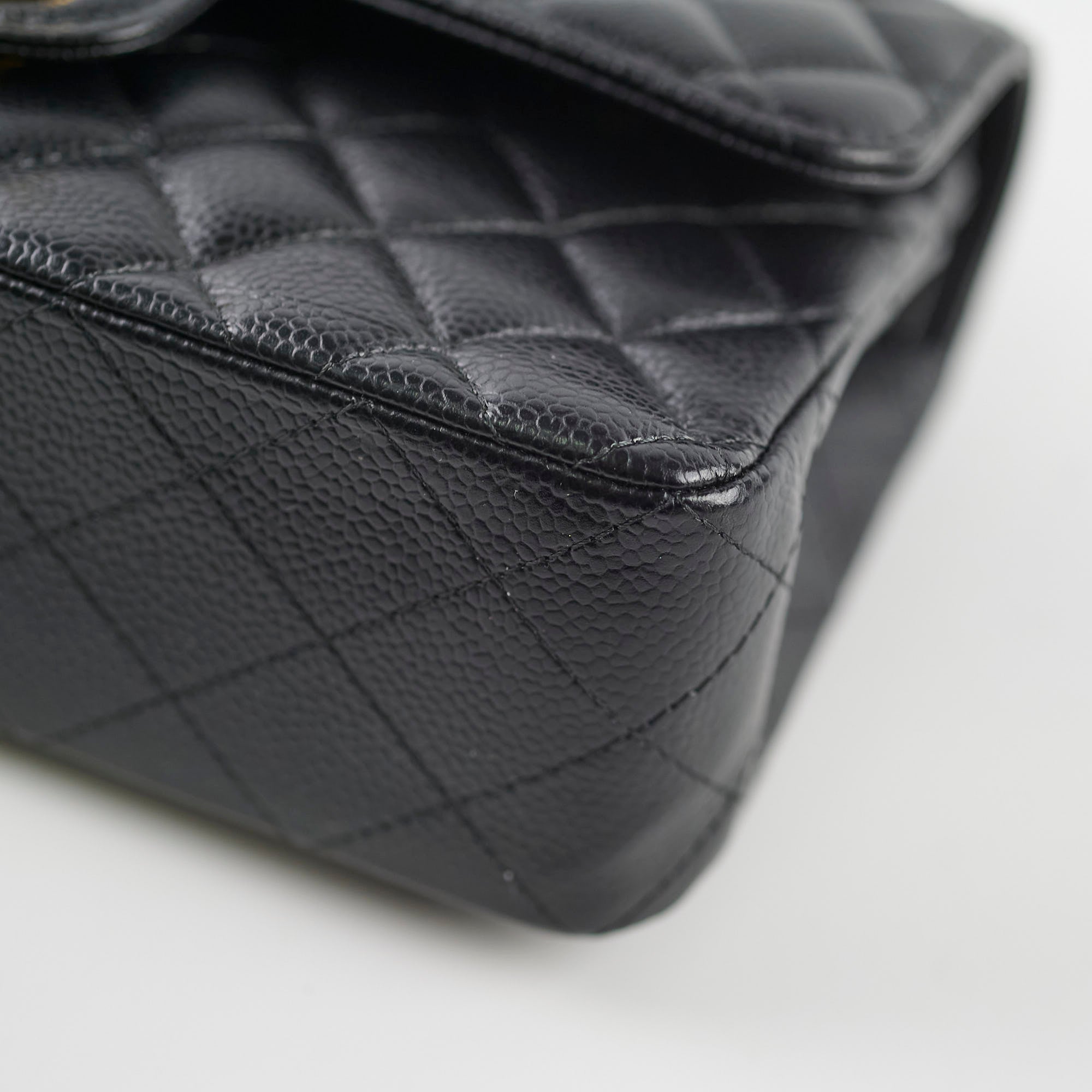 Chanel Small Classic Flap Caviar Black (Microchipped)